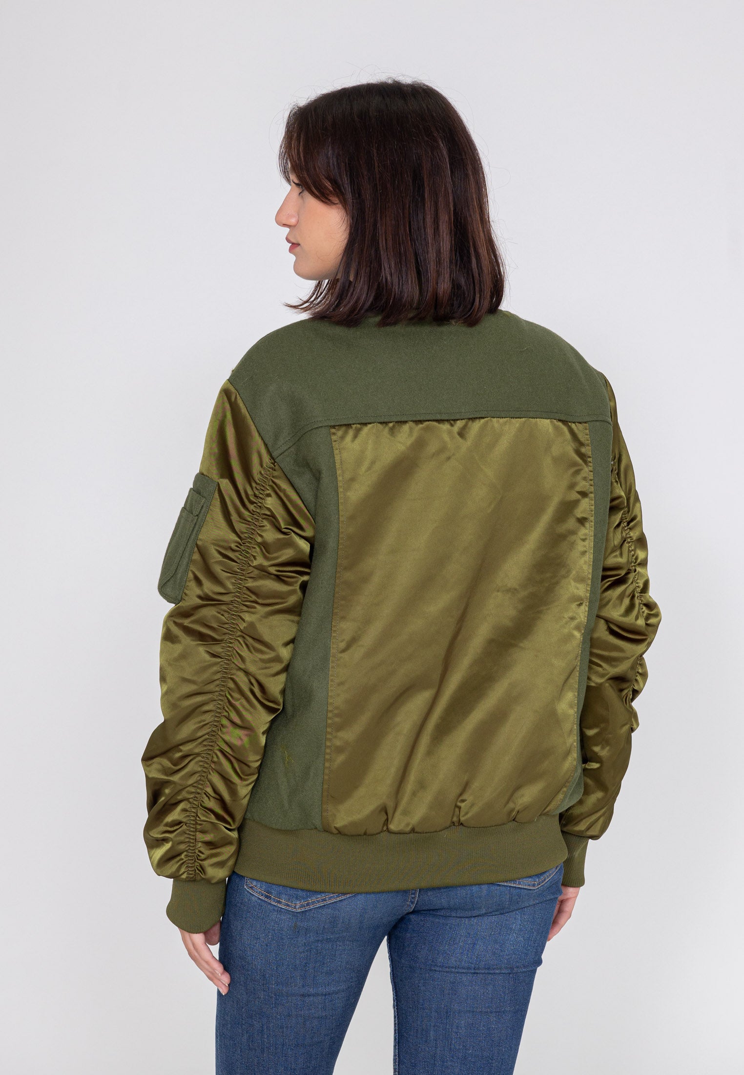 Giubbotto bomber Nabari U in kaki Giacche Bombers Original