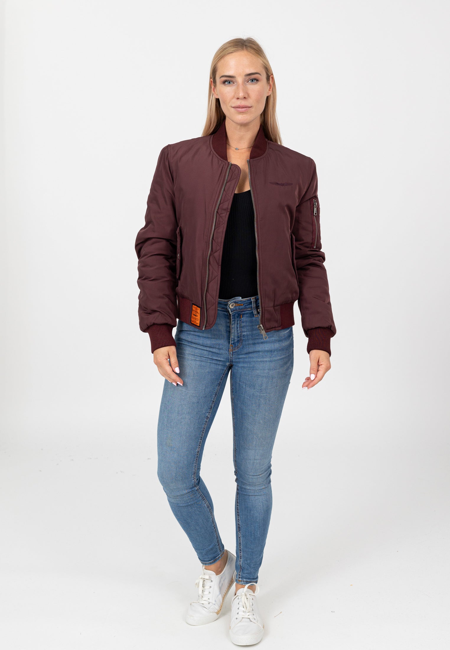 Original-W in Burgundy Giacche Bombers Original