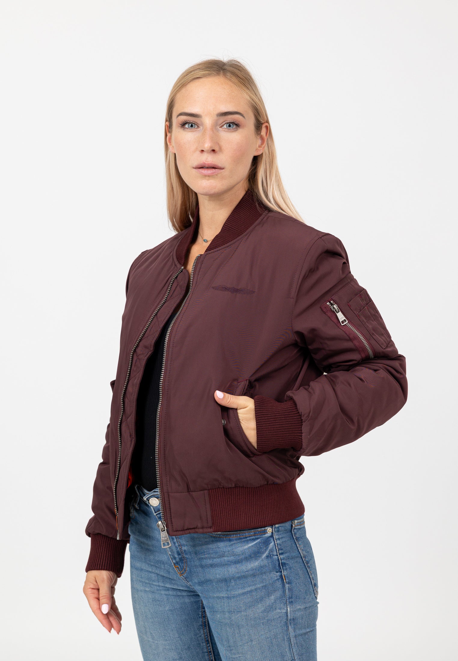 Original-W in Burgundy Giacche Bombers Original