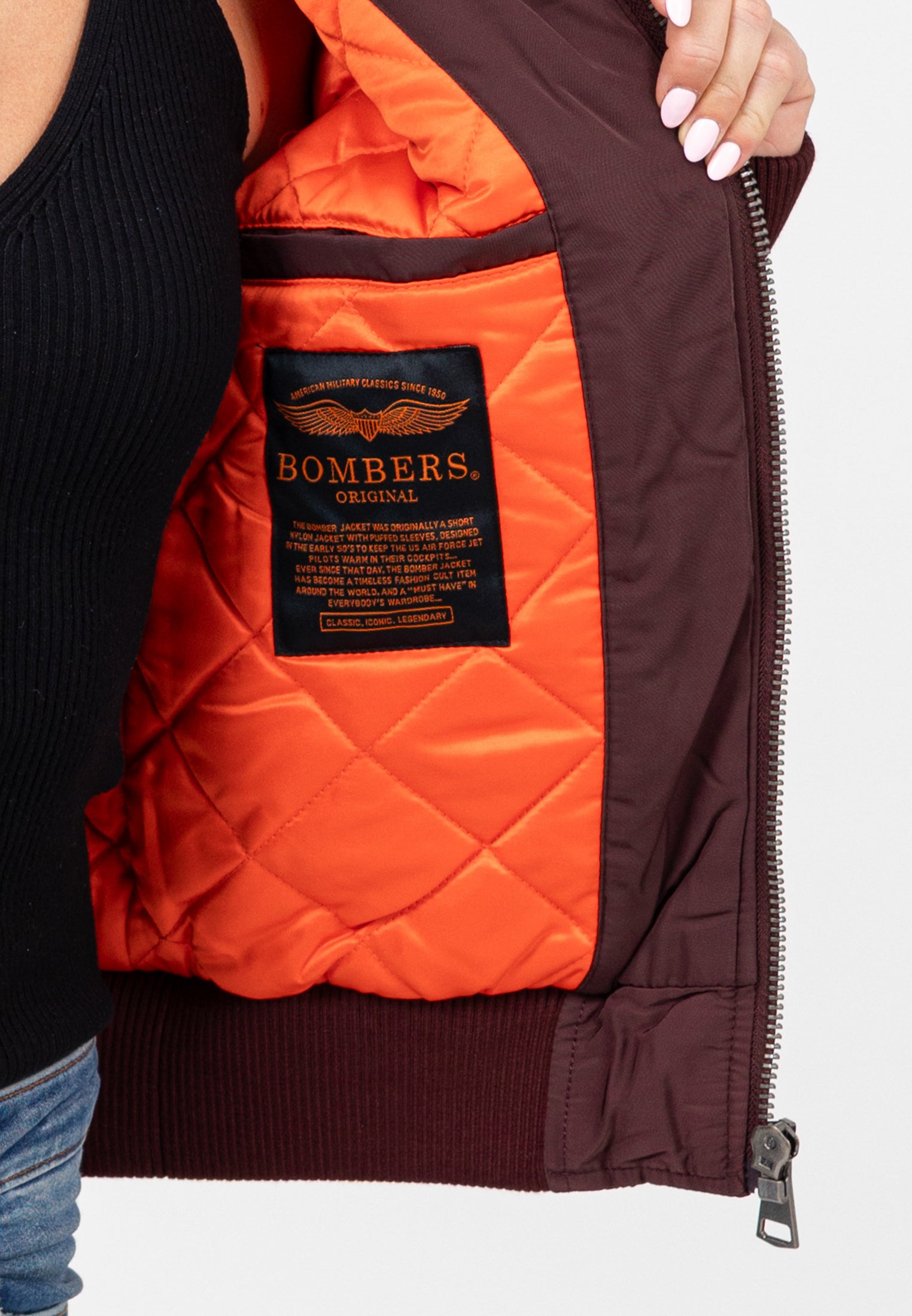 Original-W in Burgundy Giacche Bombers Original