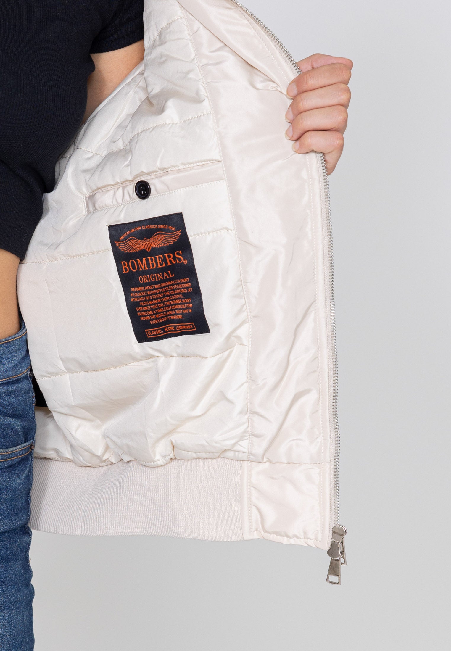 Giacca bomber Princess W in Cream Jackets Bombers Original