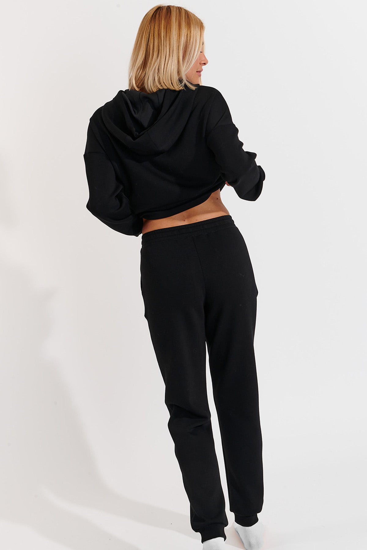 QUICK-BAYJOY pantaloni da jogging in noir Pantaloni Banana Moon