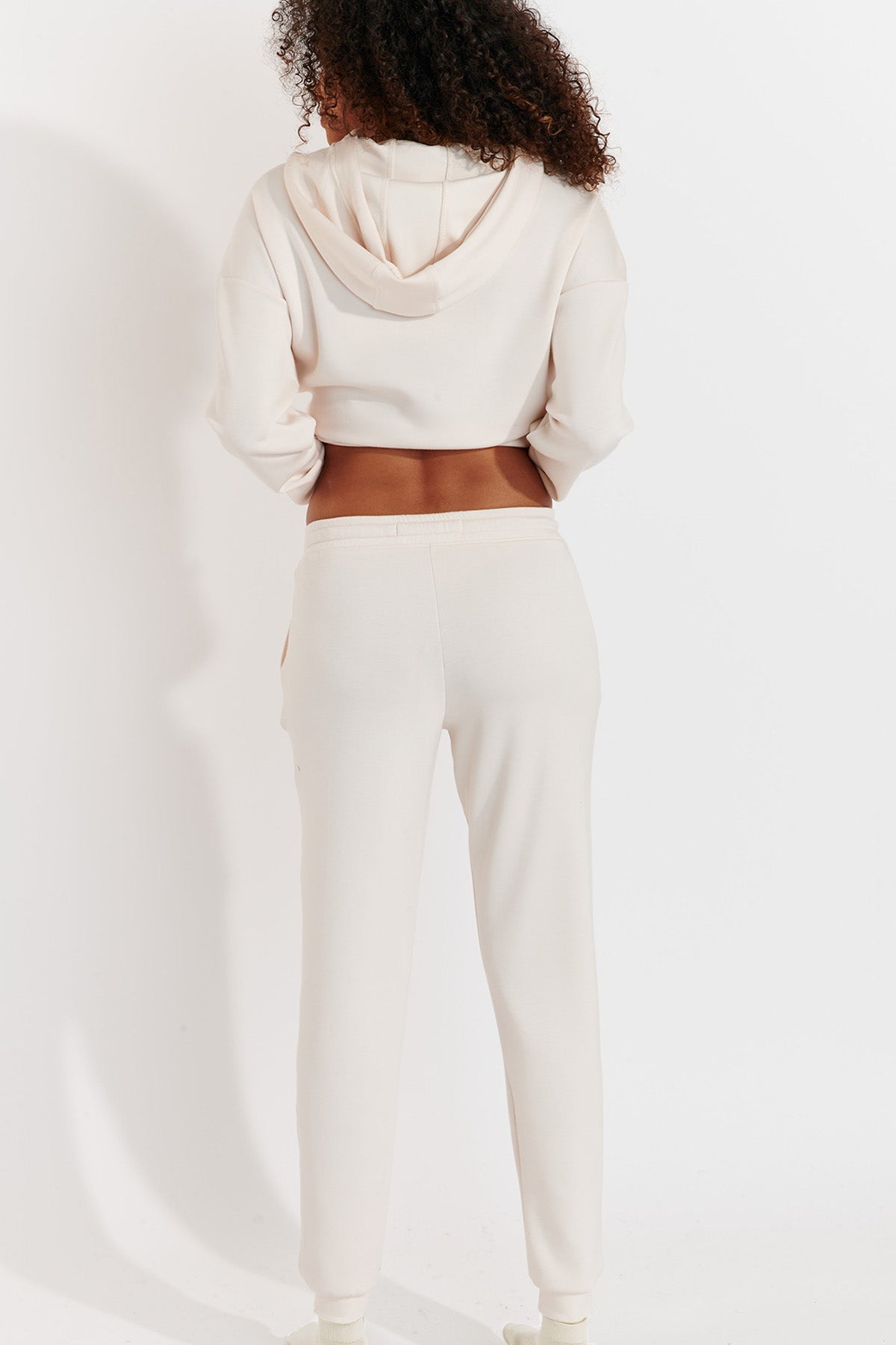 QUICK-BAYJOY pantaloni da jogging in crema Pantaloni Banana Moon