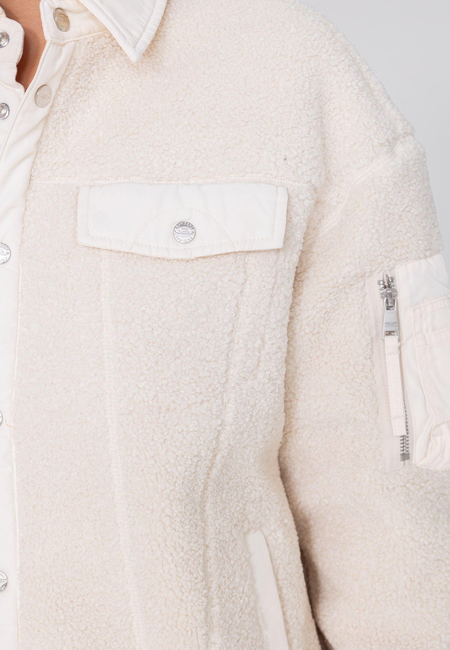 Giacca Saratoga U Sherpa in crema Giacche Bombers Original