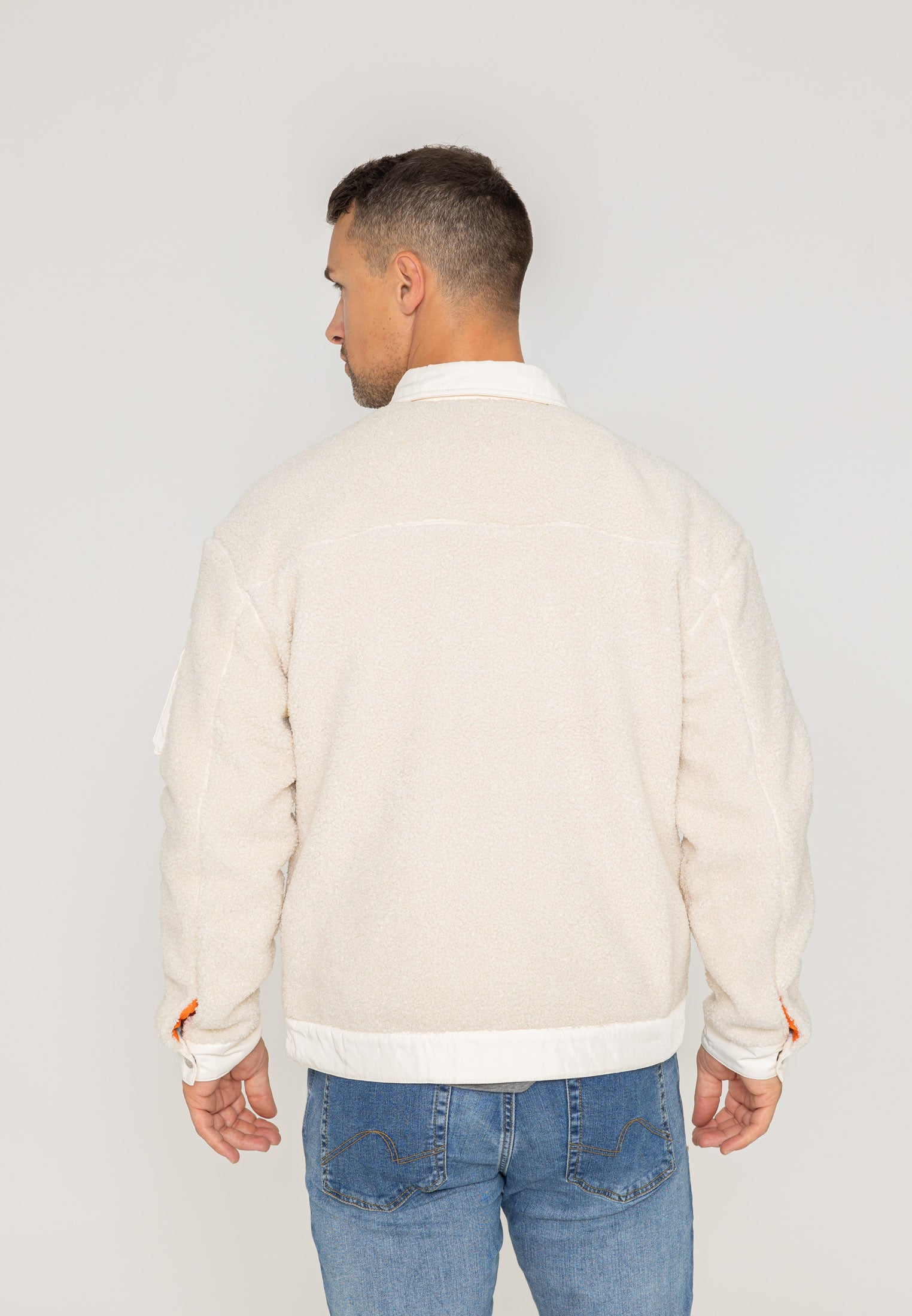 Giacca Saratoga U Sherpa in crema Giacche Bombers Original