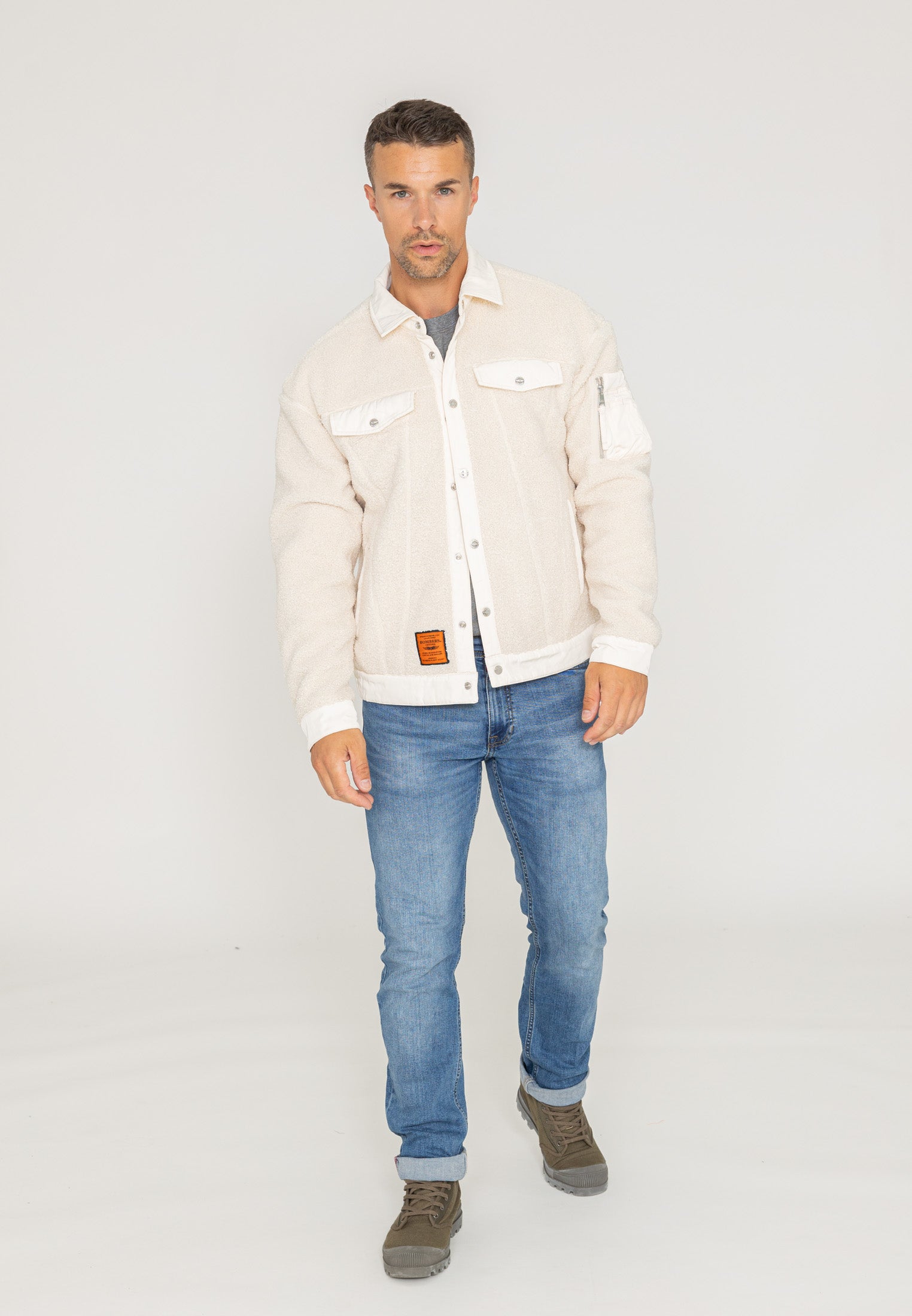 Giacca Saratoga U Sherpa in crema Giacche Bombers Original