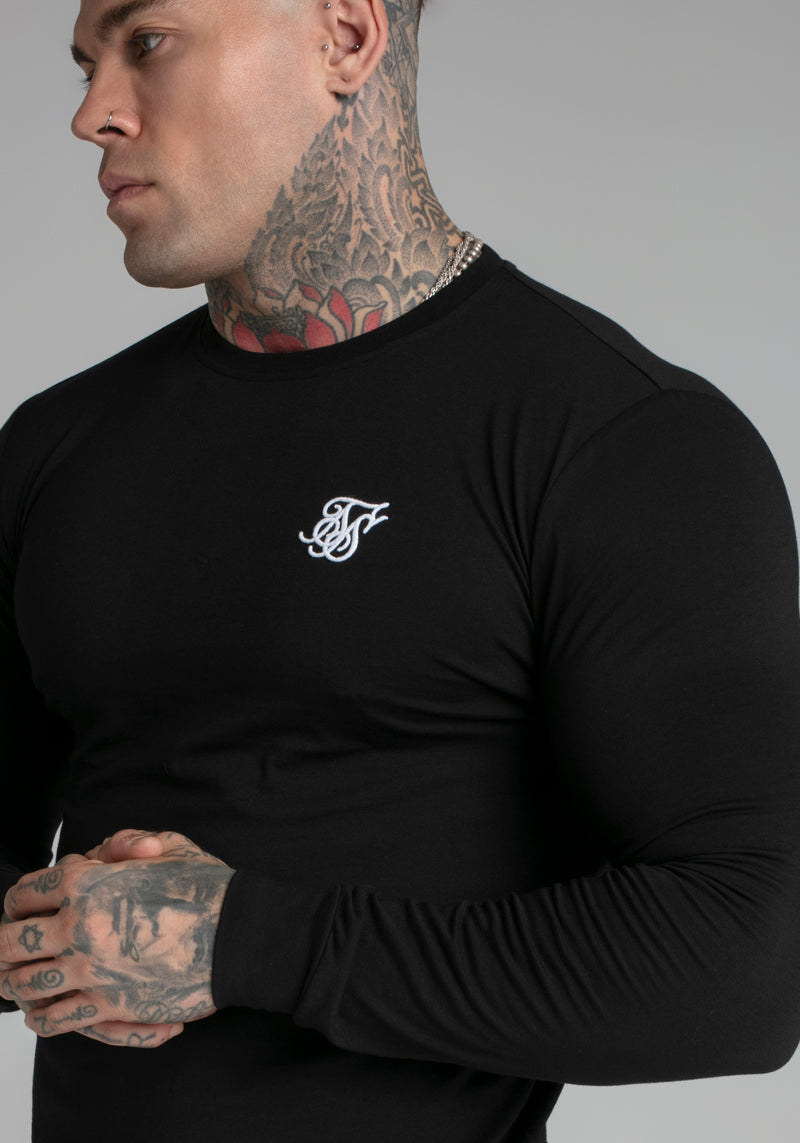 Felpa Essential in nero Felpe SikSilk