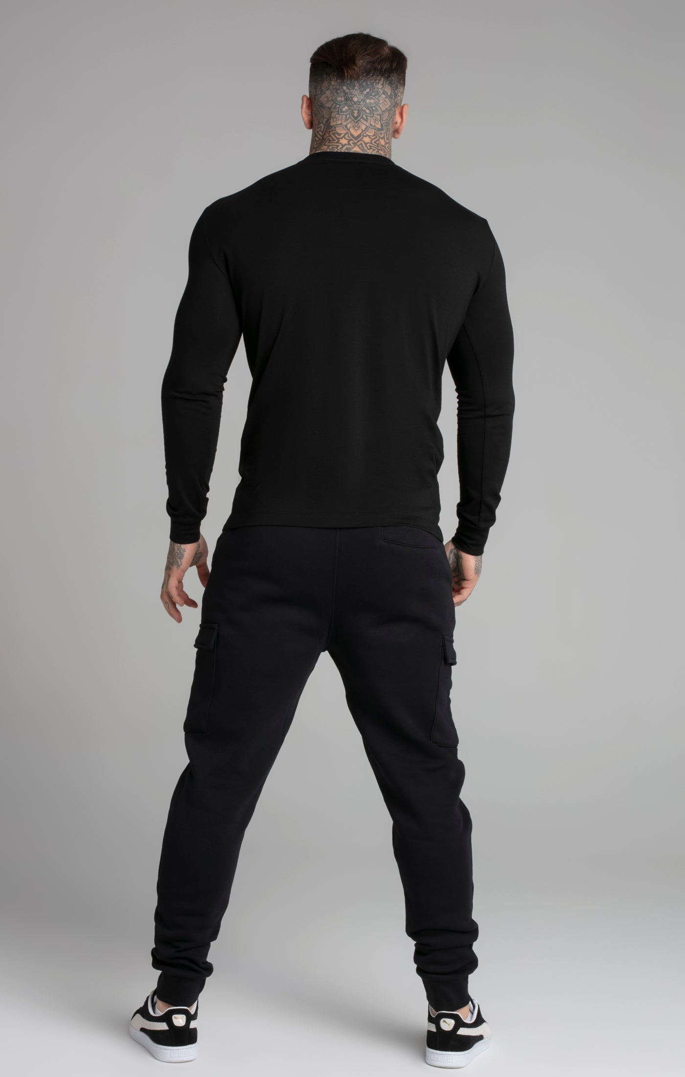 Felpa Essential in nero Felpe SikSilk