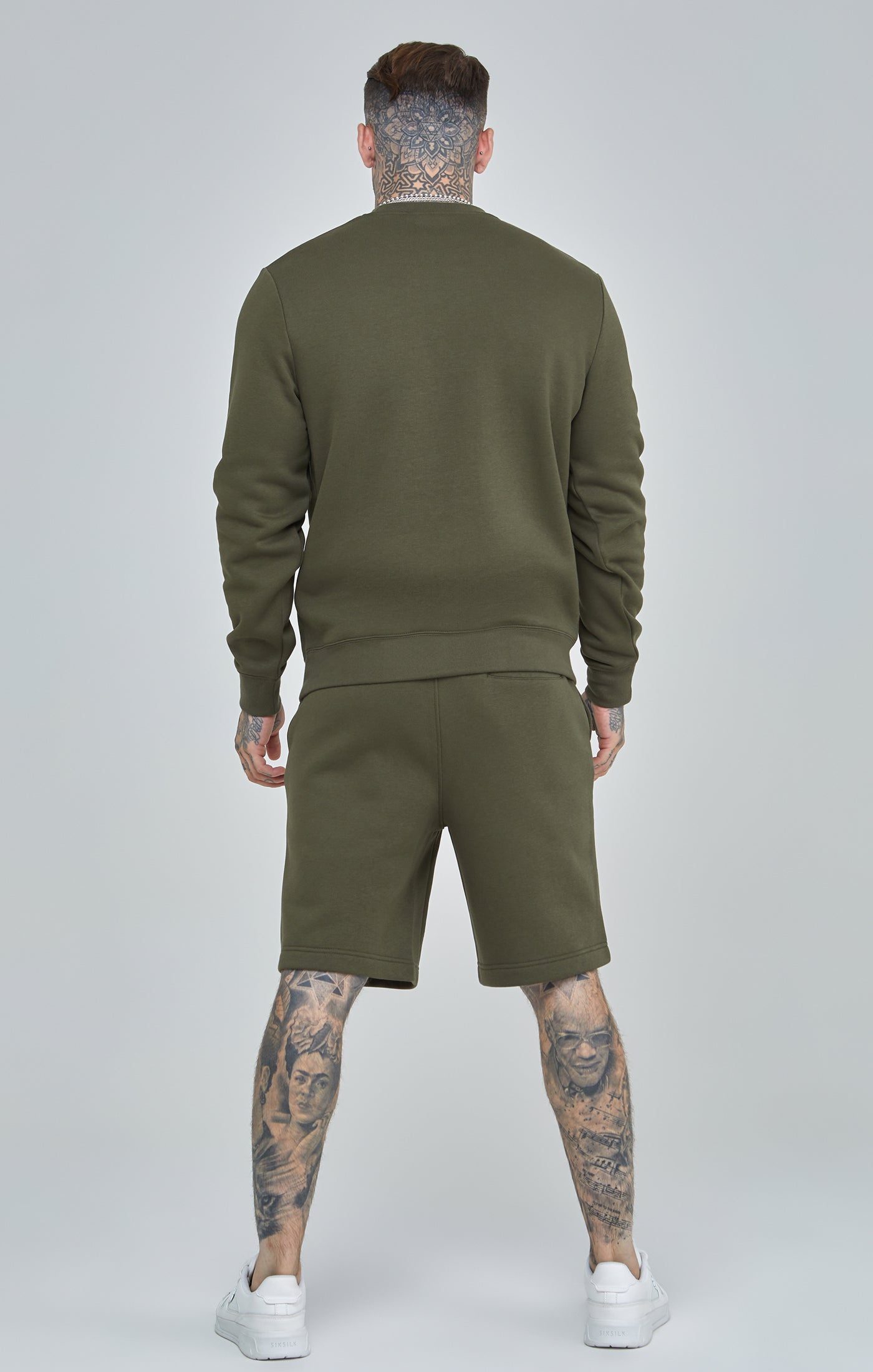 Felpa essenziale in kaki Felpe SikSilk