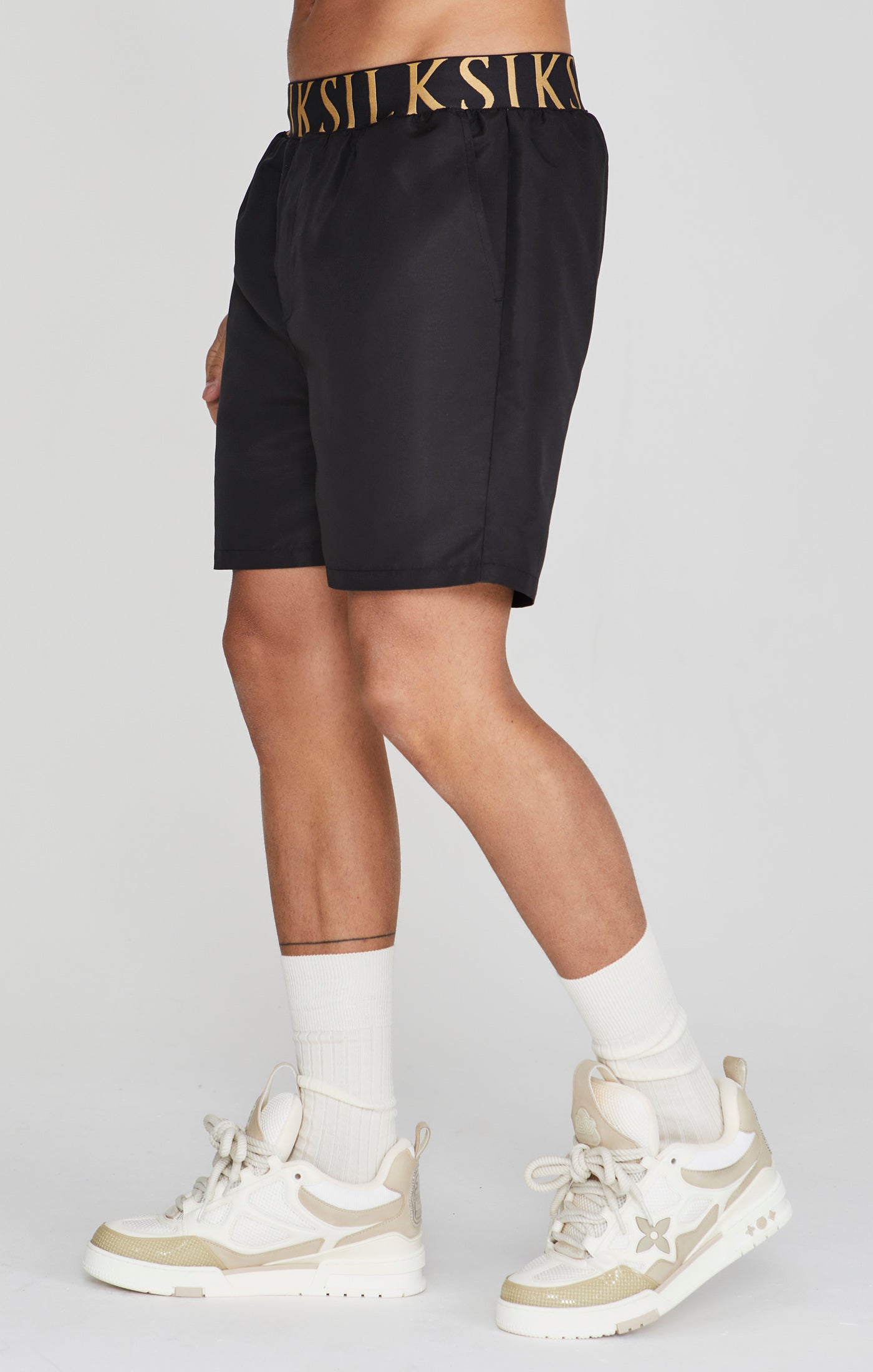 Pantaloncini da bagno in nero Pantaloncini da bagno SikSilk