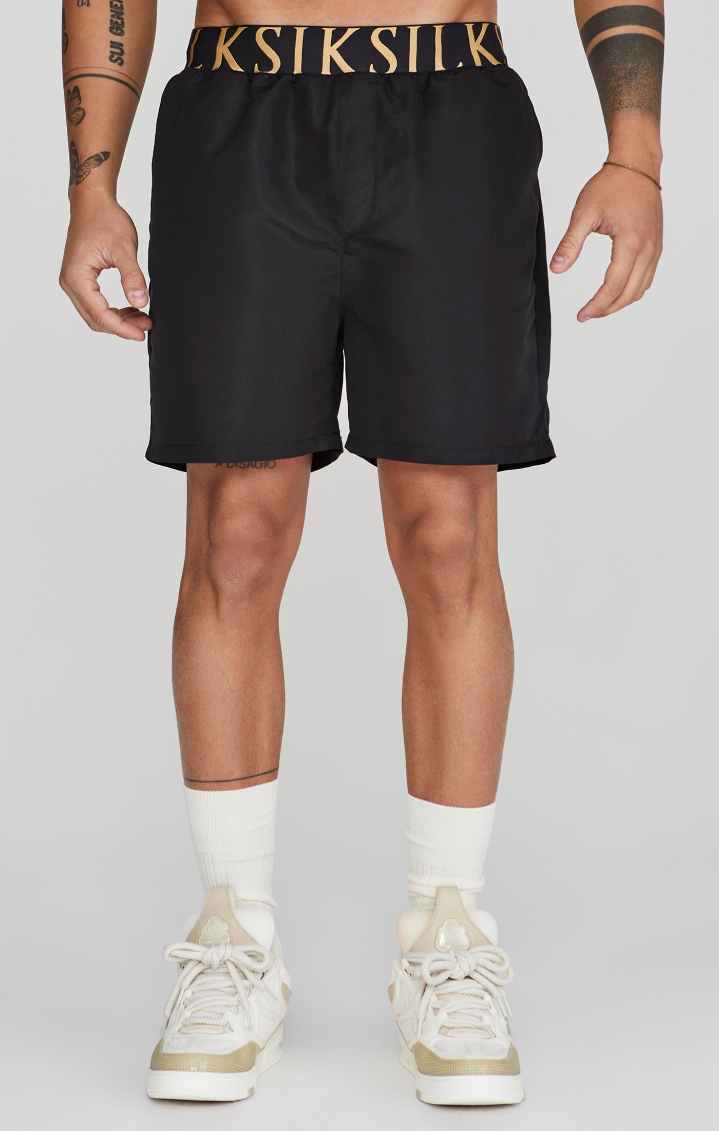 Pantaloncini da bagno in nero Pantaloncini da bagno SikSilk