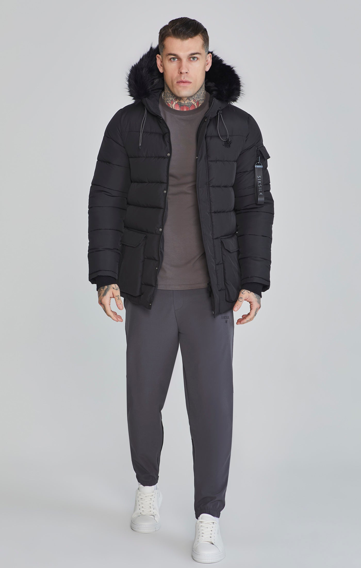 Parka in giacche nere SikSilk