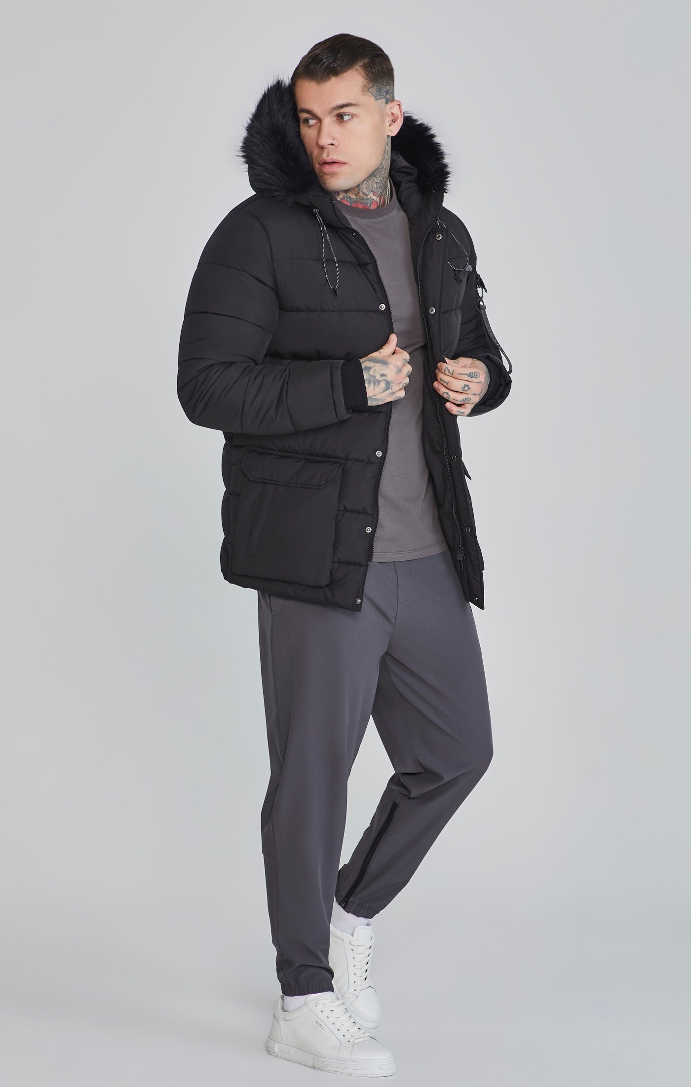 Parka in giacche nere SikSilk