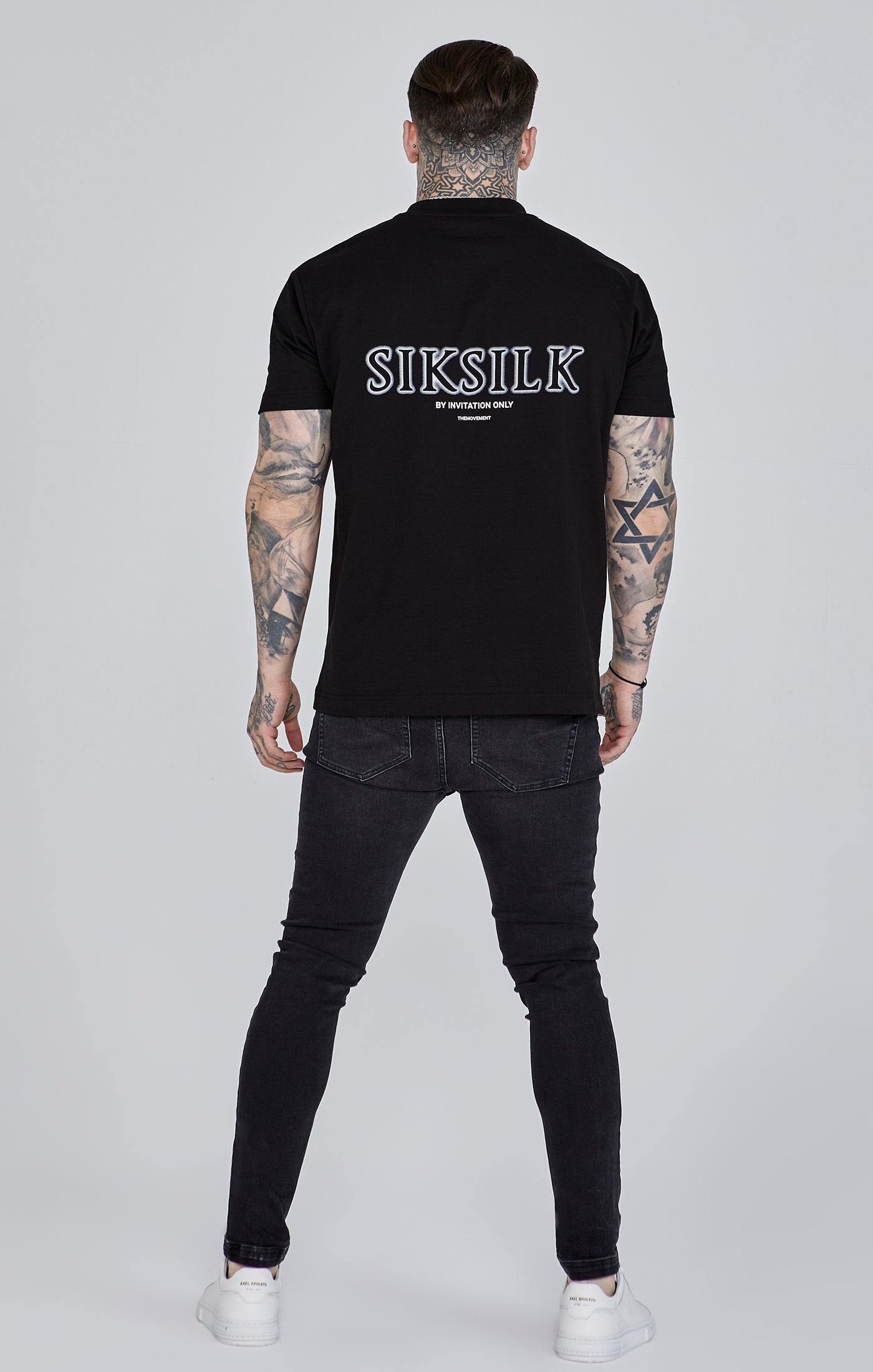 Jeans skinny in nero SikSilk