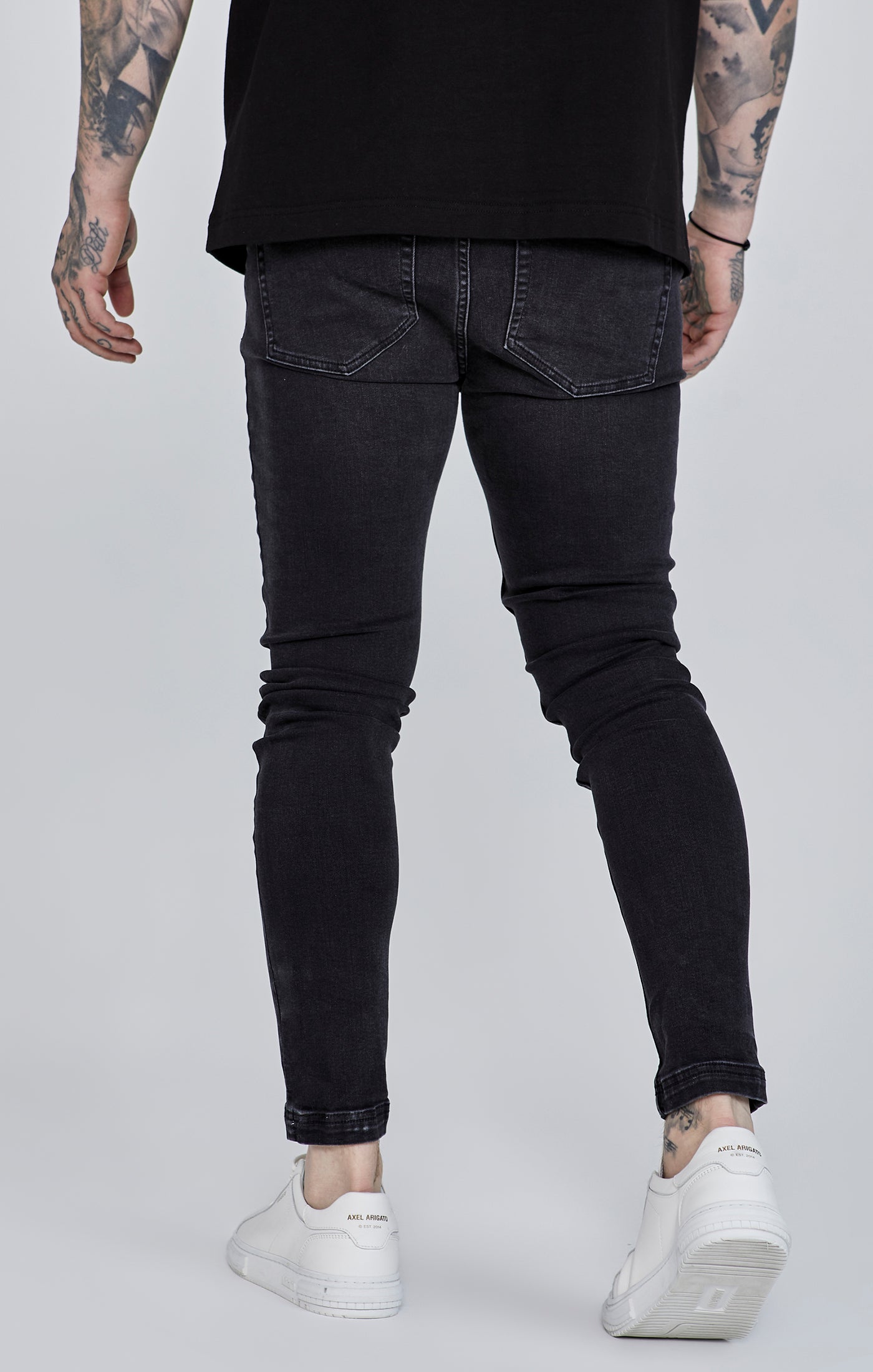 Jeans skinny in nero SikSilk