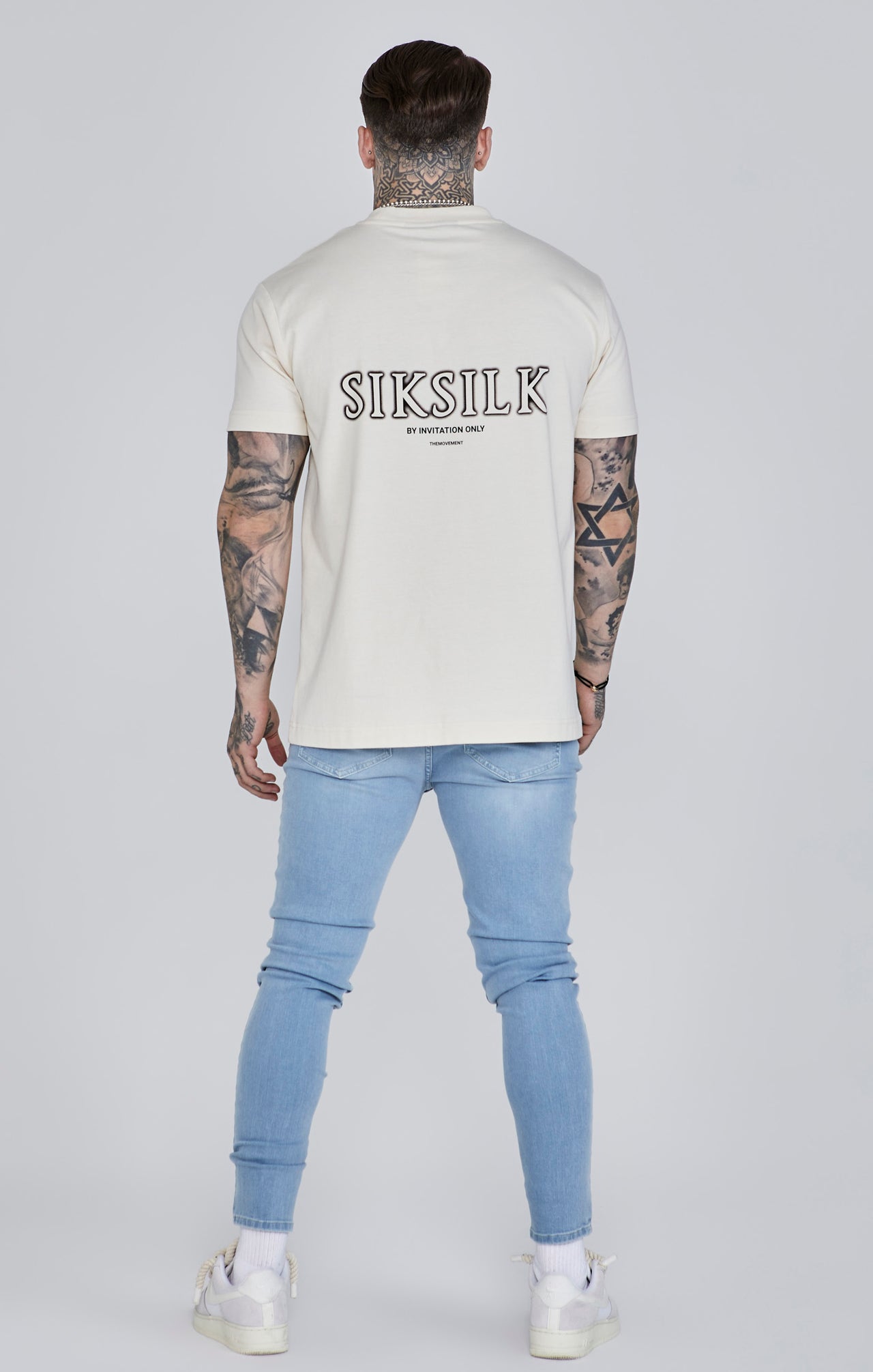 Jeans skinny in jeans blu SikSilk