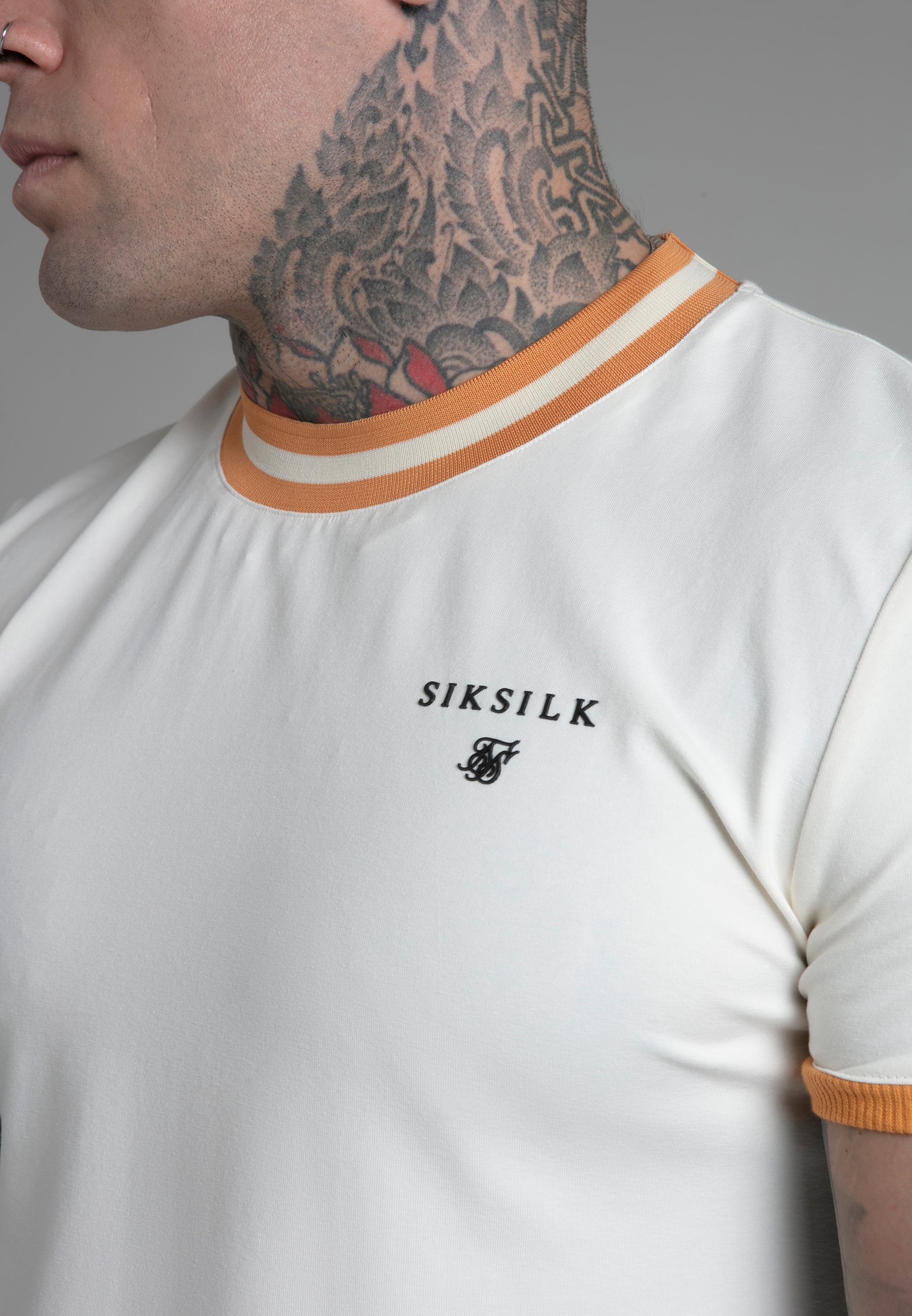 T-shirt Ringer in ecru T-shirt SikSilk