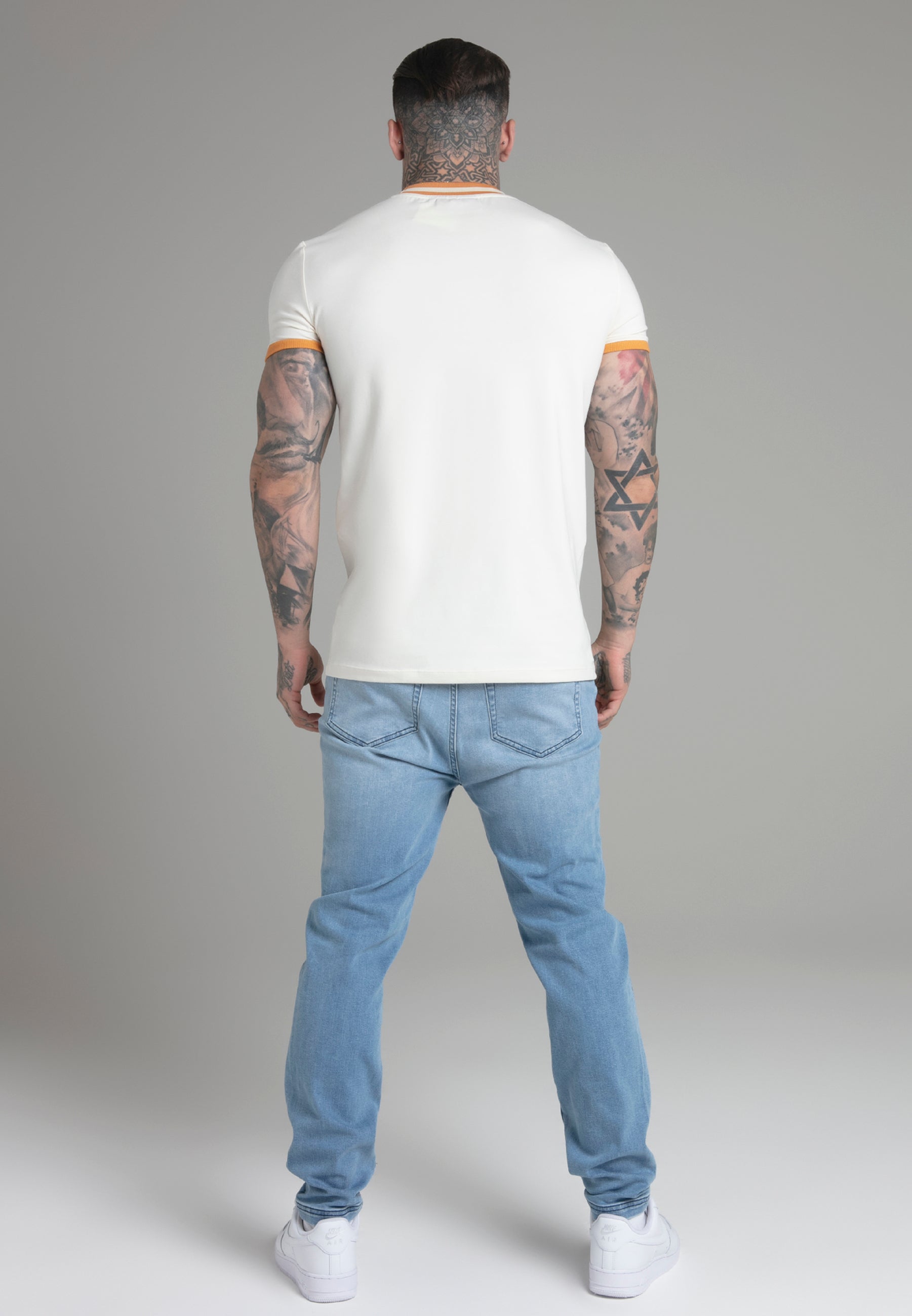 T-shirt Ringer in ecru T-shirt SikSilk