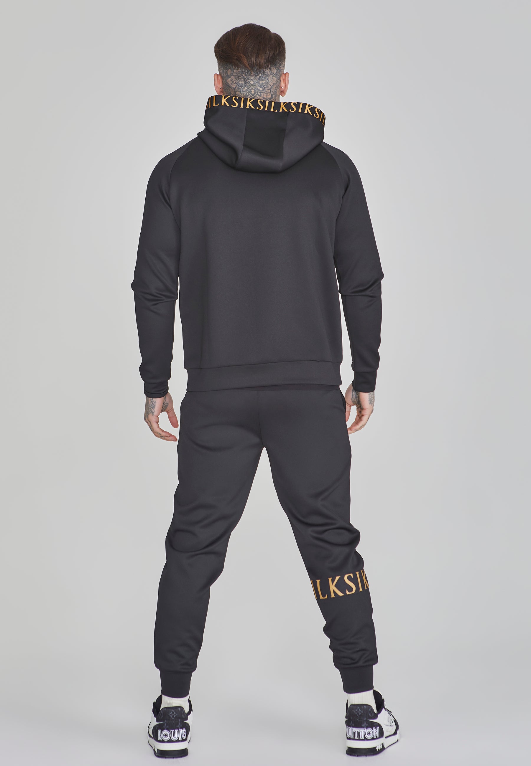 Joggers dinamici in pantaloni neri SikSilk