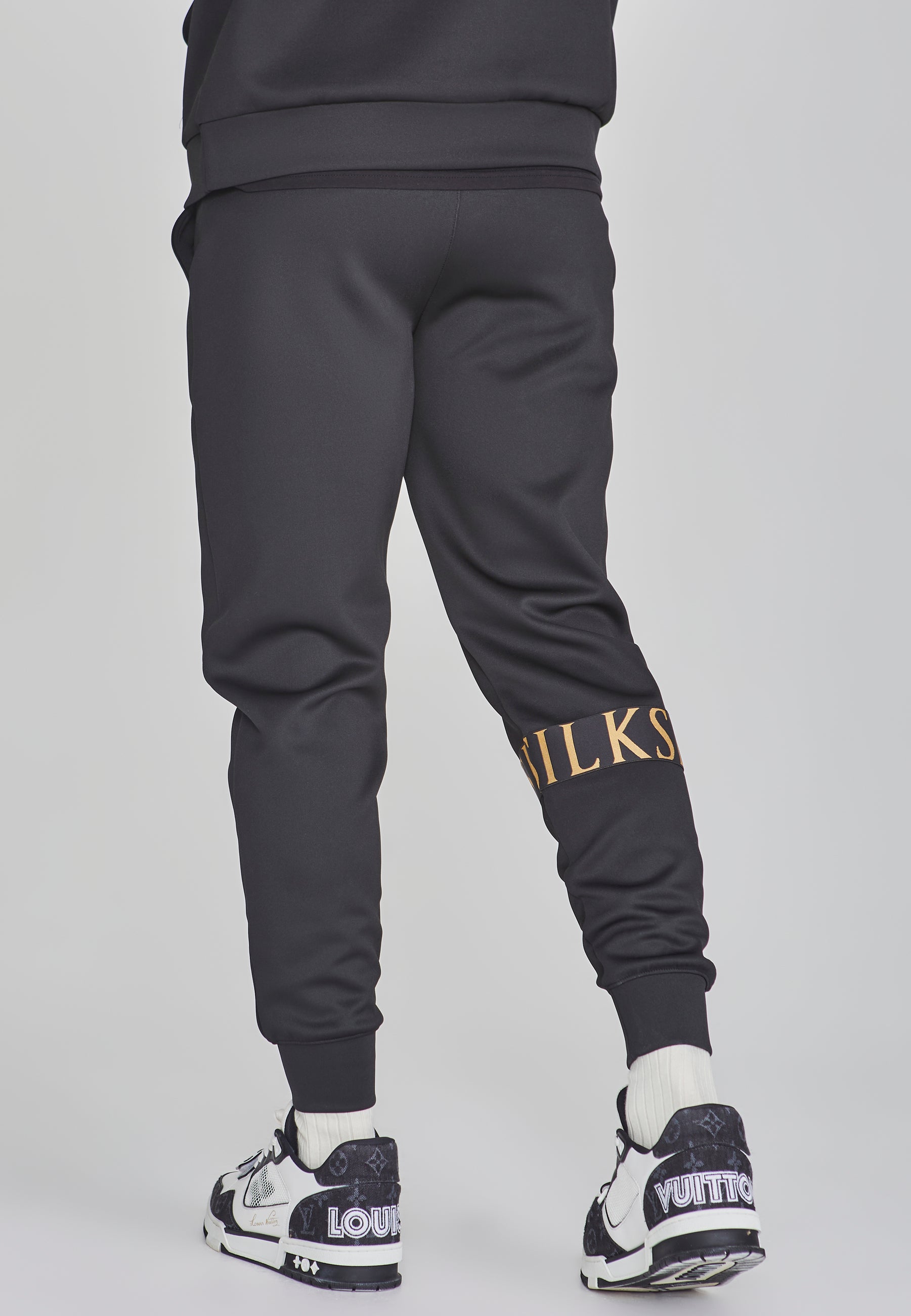 Joggers dinamici in pantaloni neri SikSilk