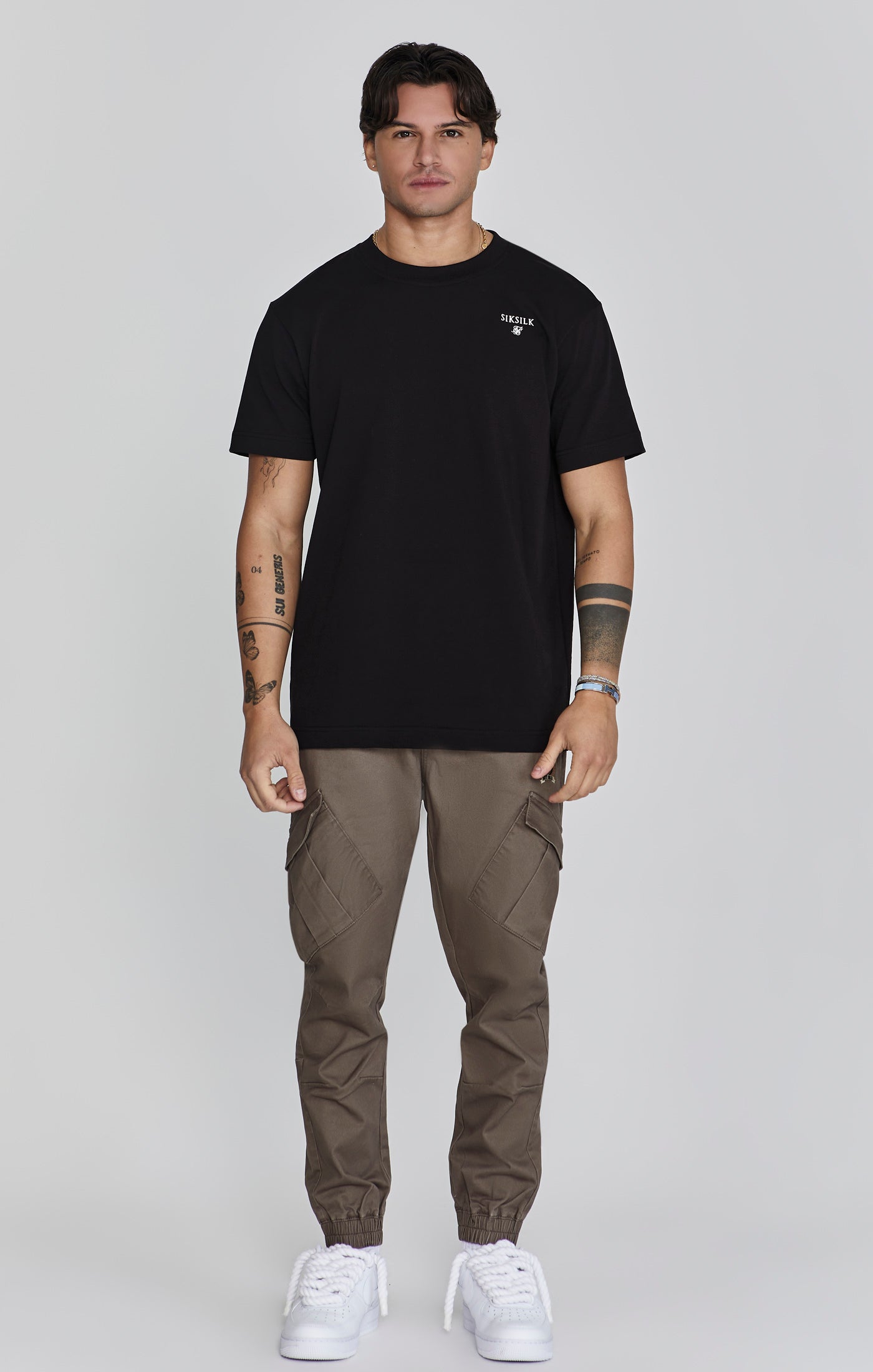 Pantaloni Cargo in marrone Pantaloni SikSilk