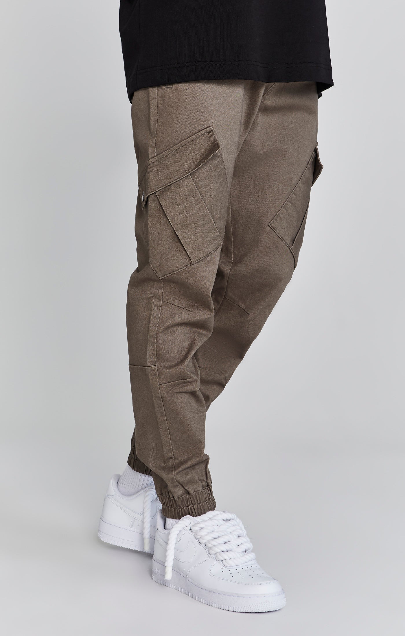 Pantaloni Cargo in marrone Pantaloni SikSilk