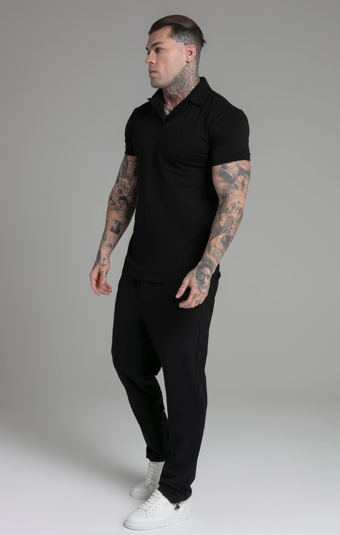 Polo Smart Revere in nero Polo SikSilk