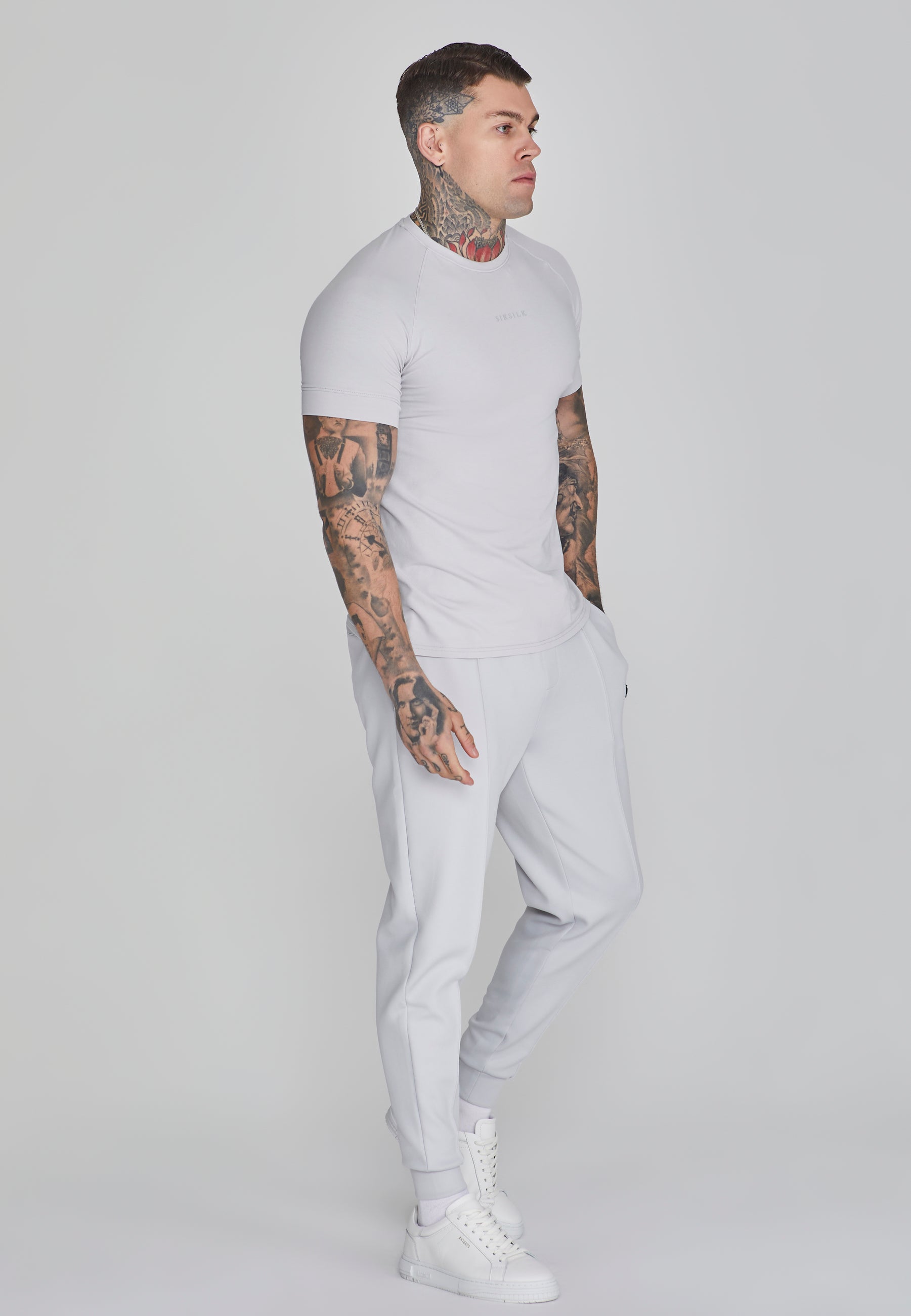 Maglietta Smart in grigio chiaro Magliette SikSilk