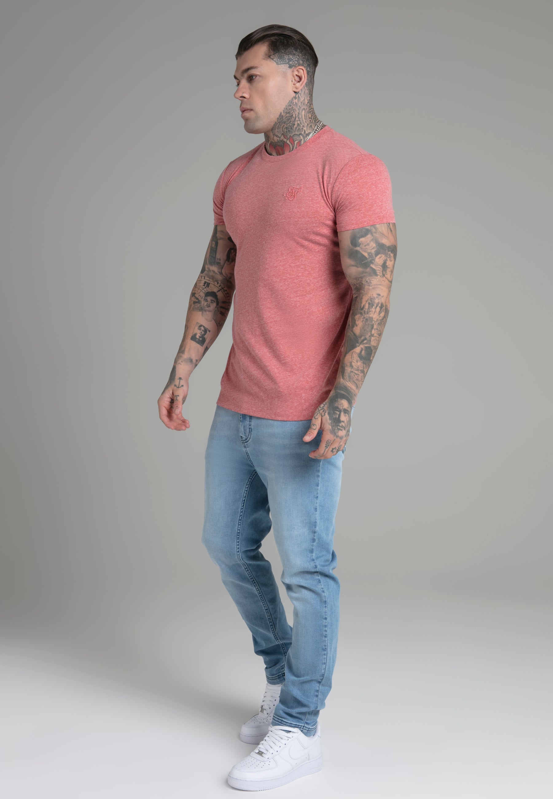 T-shirt Marl in arancione T-shirt SikSilk