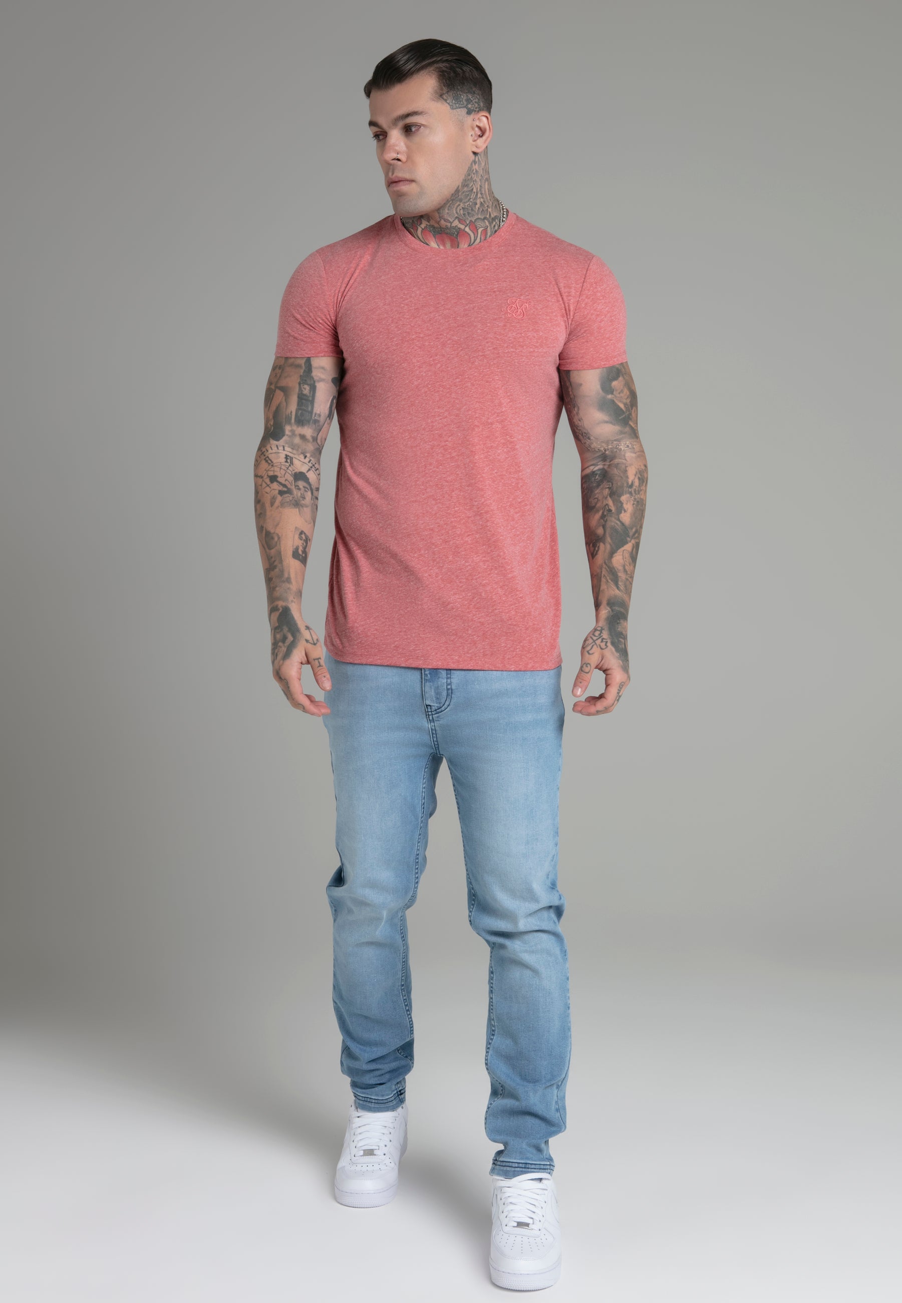 T-shirt Marl in arancione T-shirt SikSilk