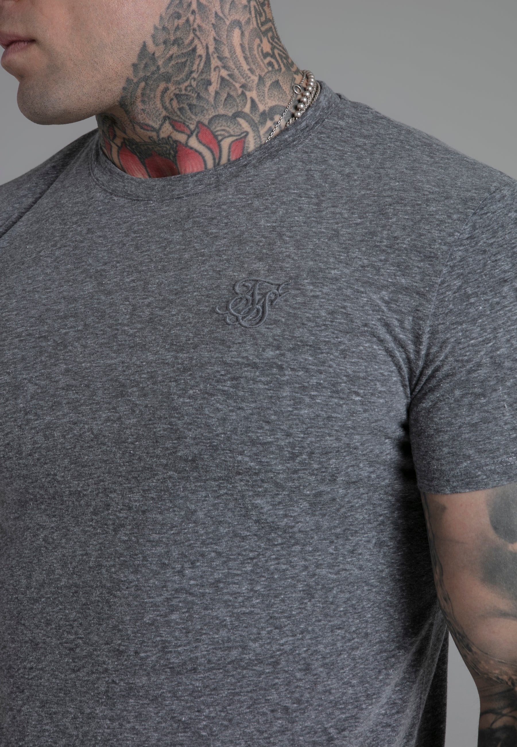 Maglietta Marl in grigio scuro Magliette SikSilk