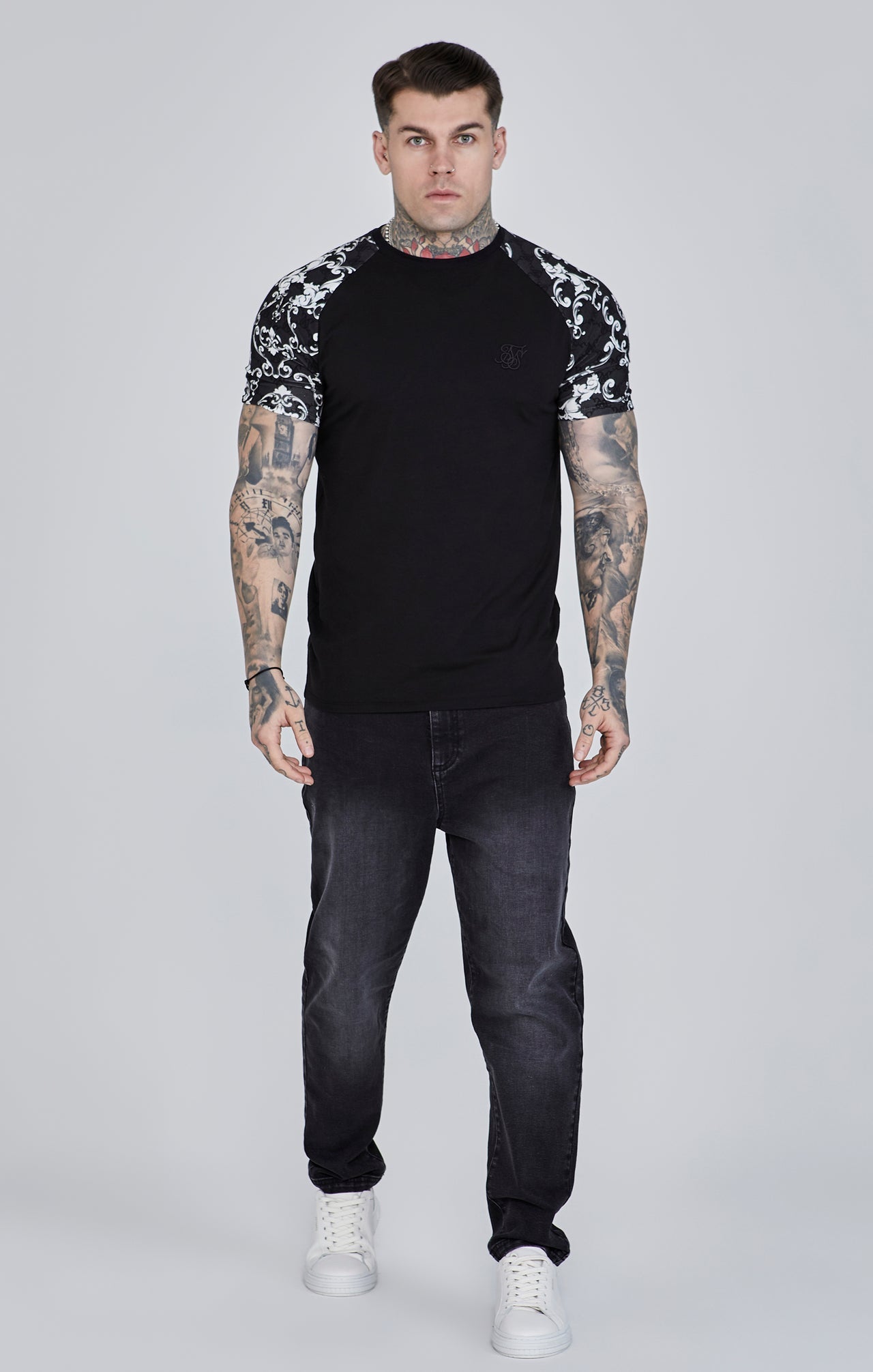 Maglietta veneziana in nero Magliette SikSilk