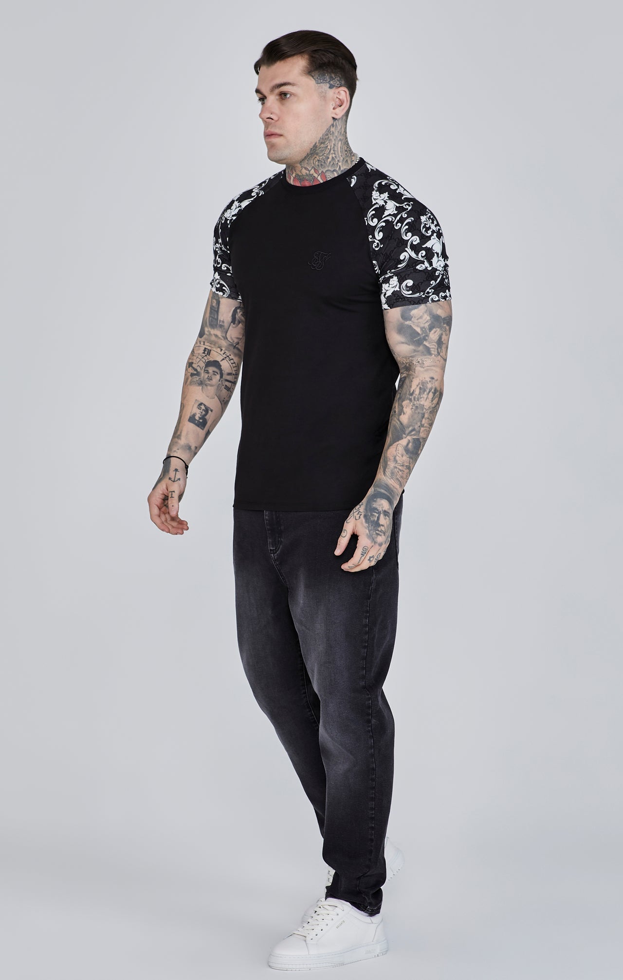 Maglietta veneziana in nero Magliette SikSilk