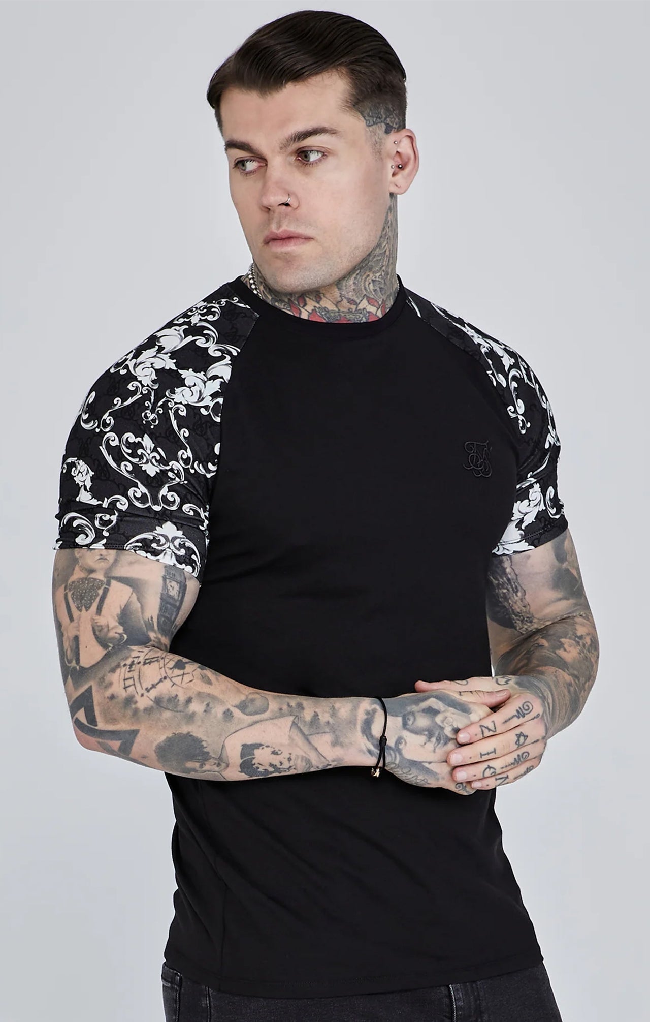 Maglietta veneziana in nero Magliette SikSilk