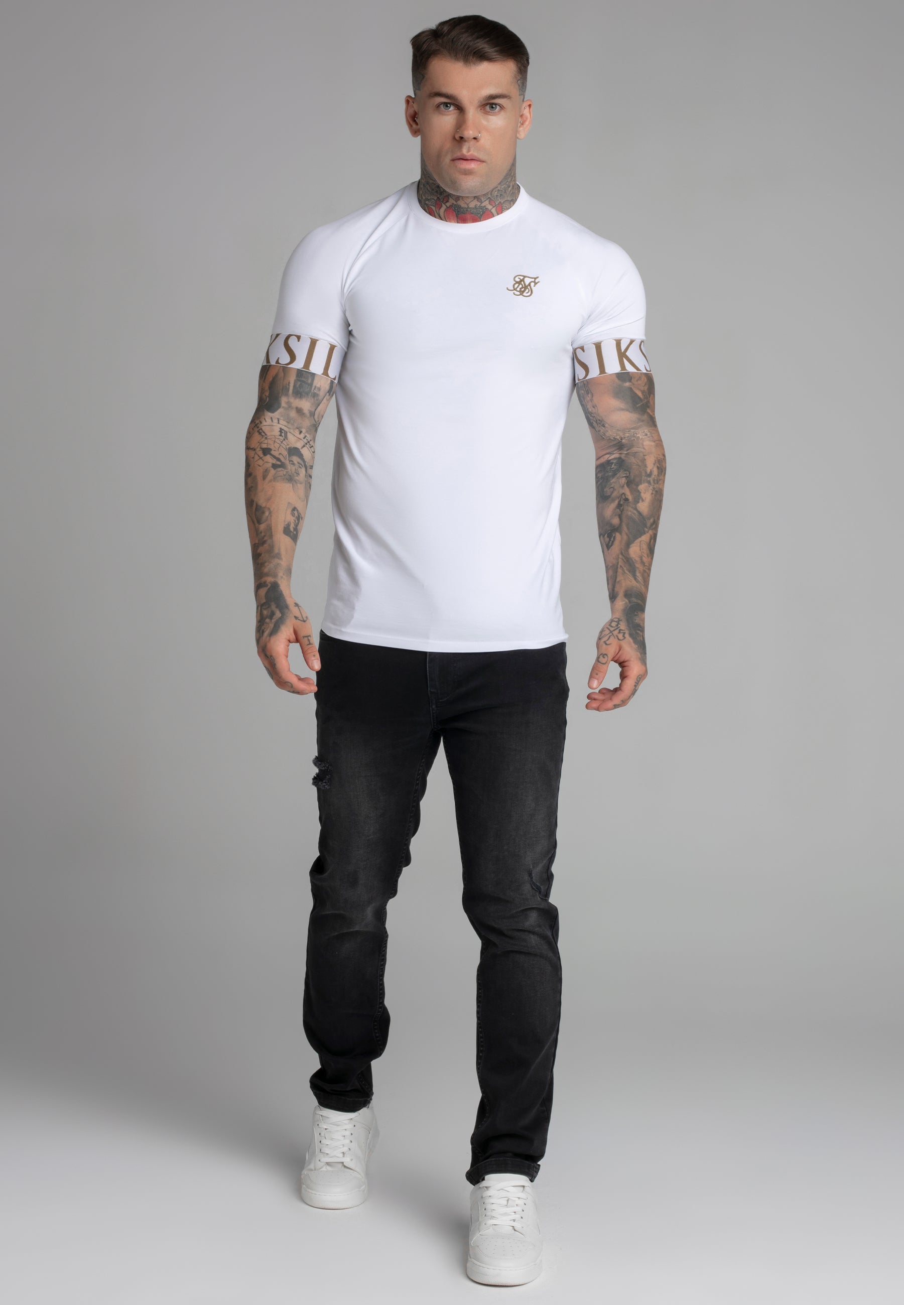 Maglietta Tech in Bianco Magliette SikSilk