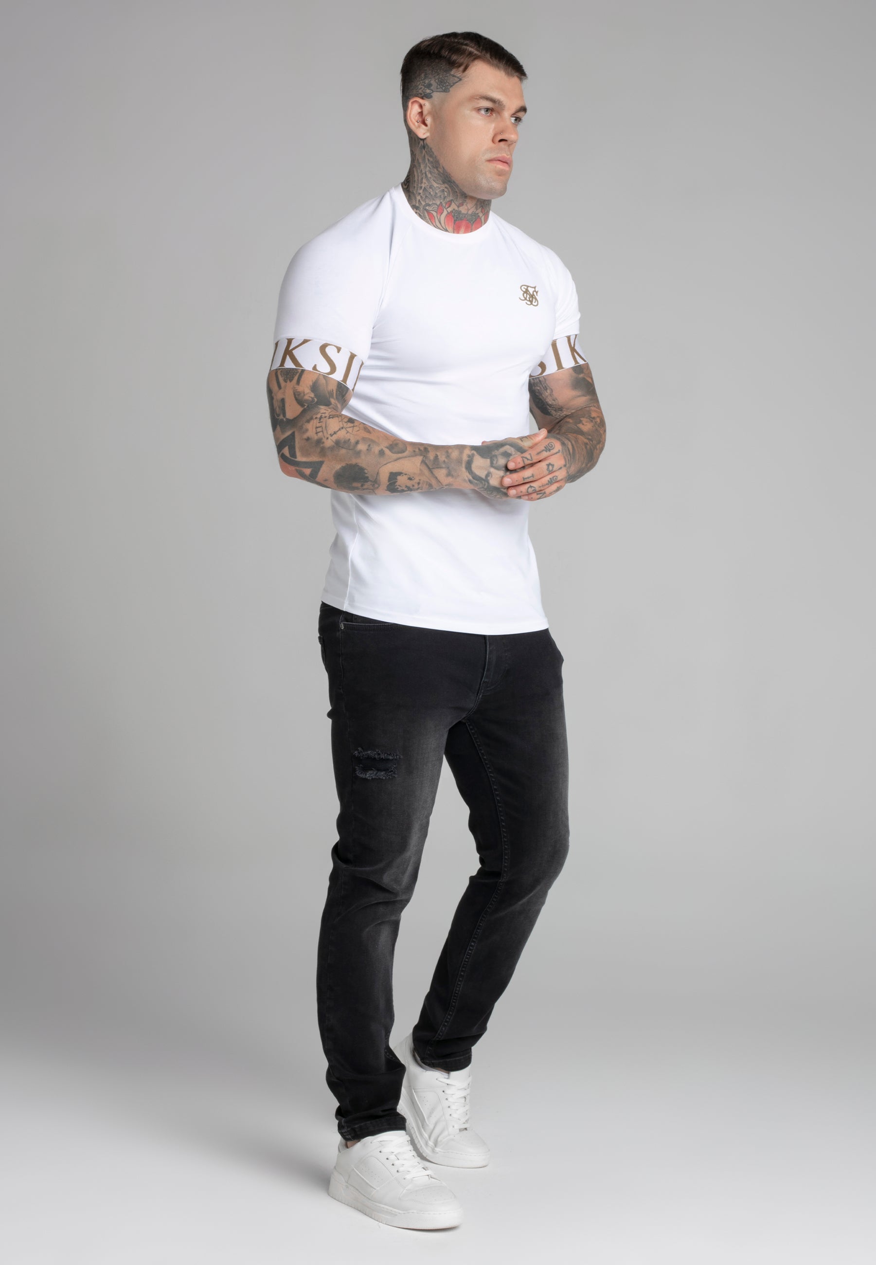Maglietta Tech in Bianco Magliette SikSilk