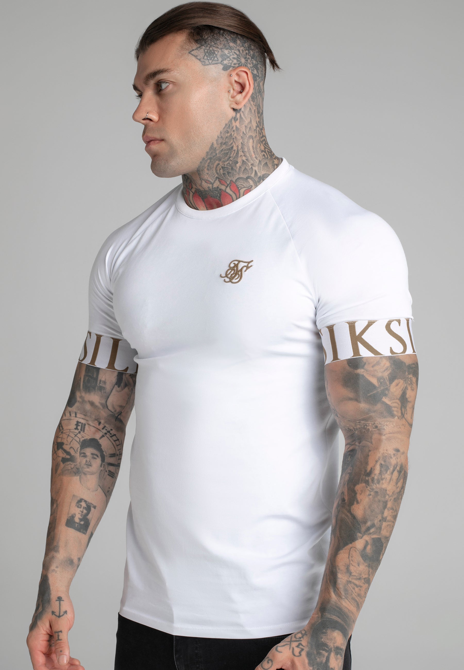 Maglietta Tech in Bianco Magliette SikSilk