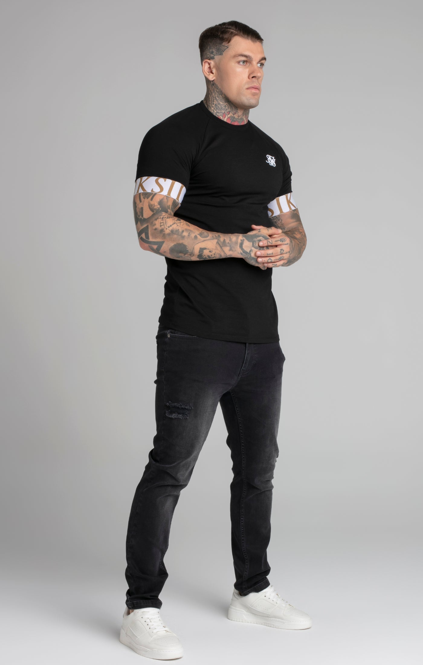 Maglietta Tech in nero Magliette SikSilk