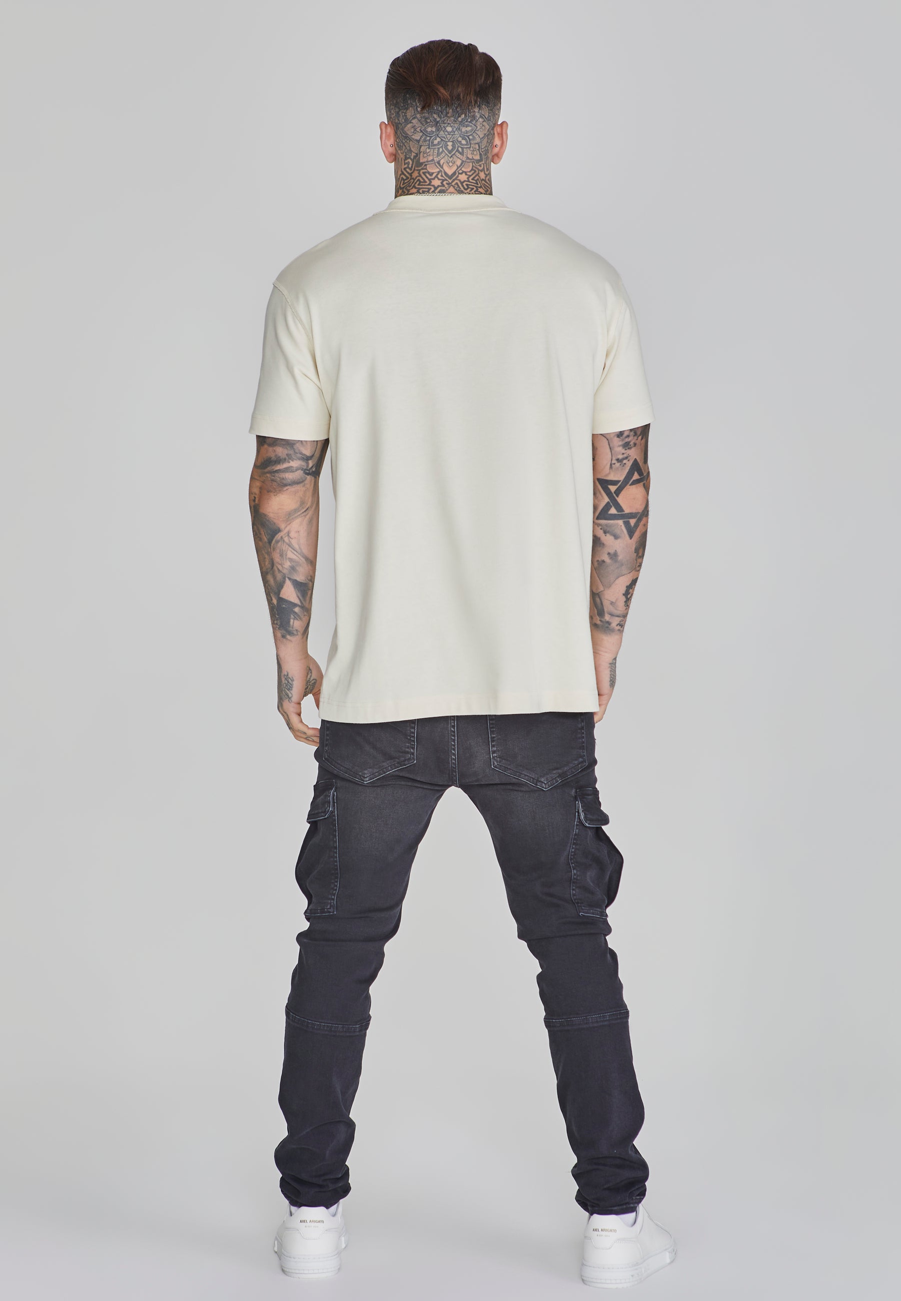 T-shirt oversize in beige T-shirt SikSilk