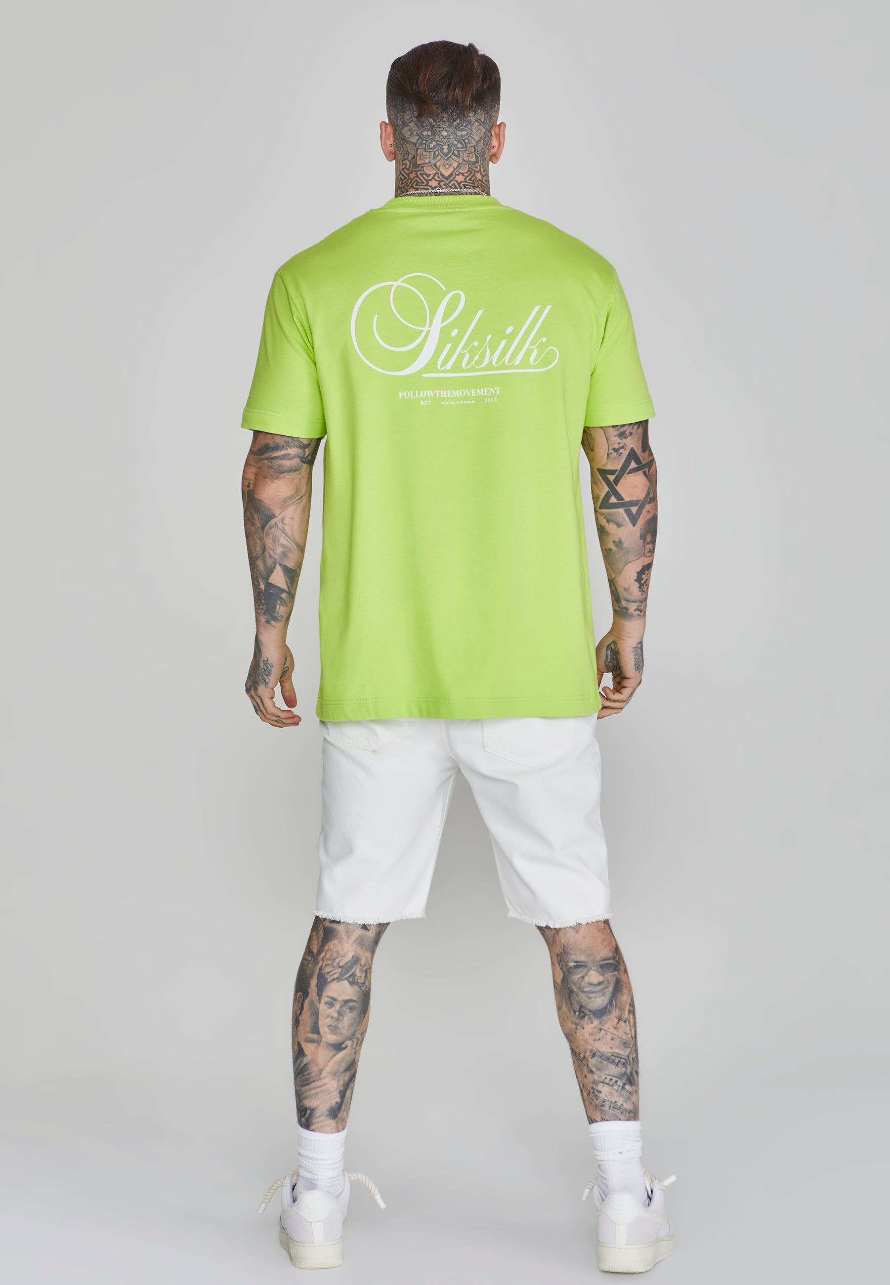 Pantaloncini di jeans in denim bianco SikSilk