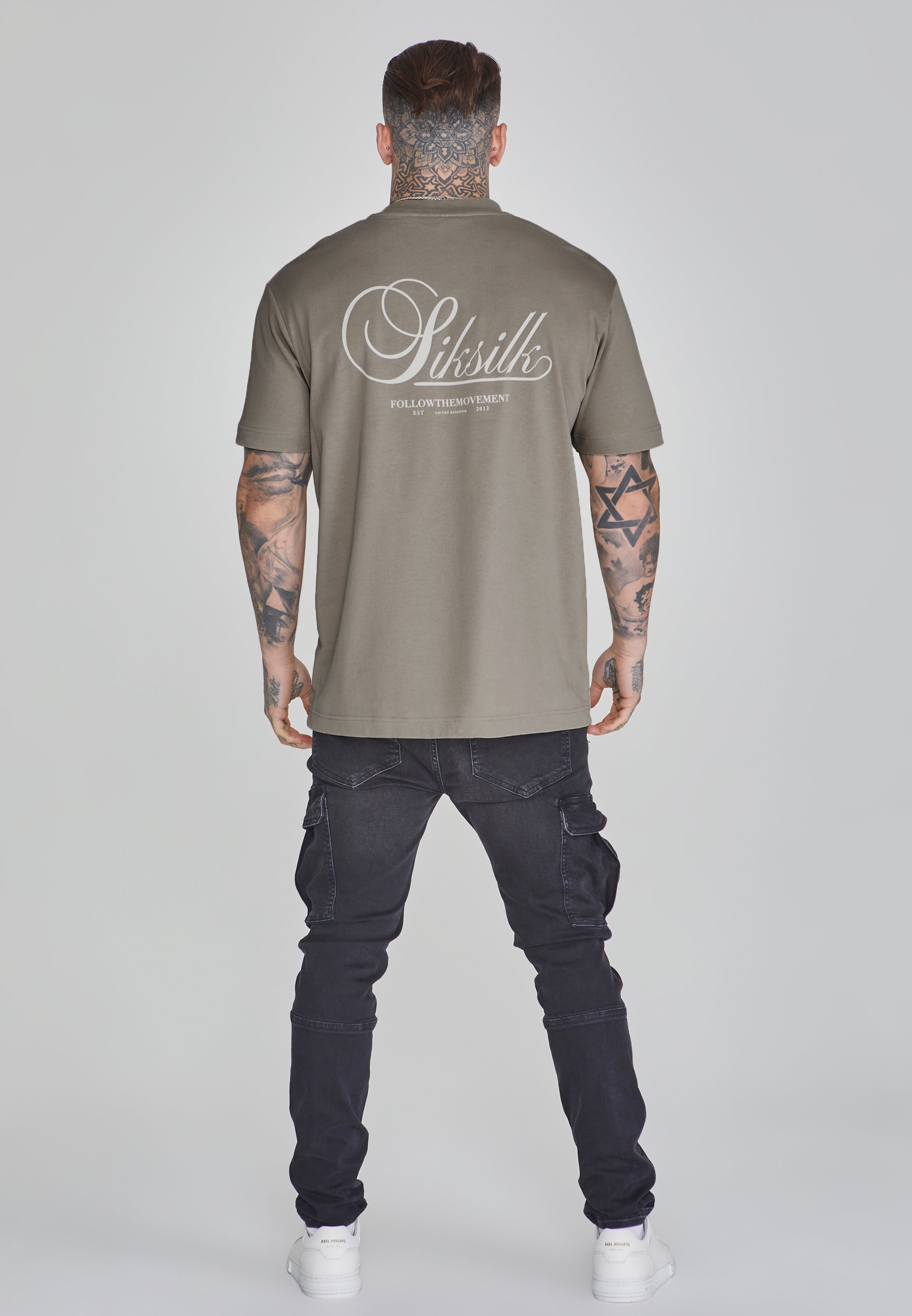 Maglietta grafica in kaki T-shirt SikSilk