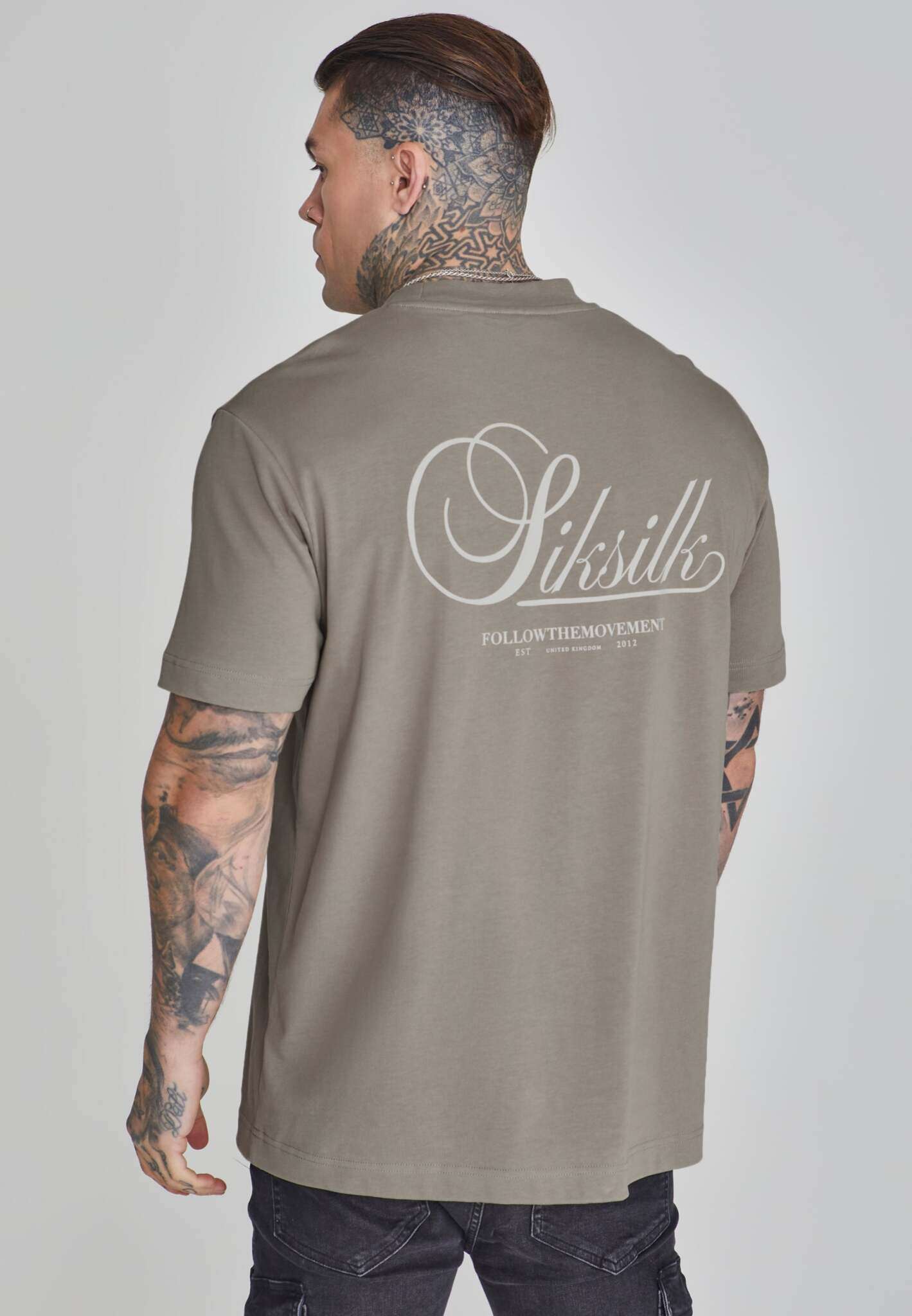 Maglietta grafica in kaki T-shirt SikSilk