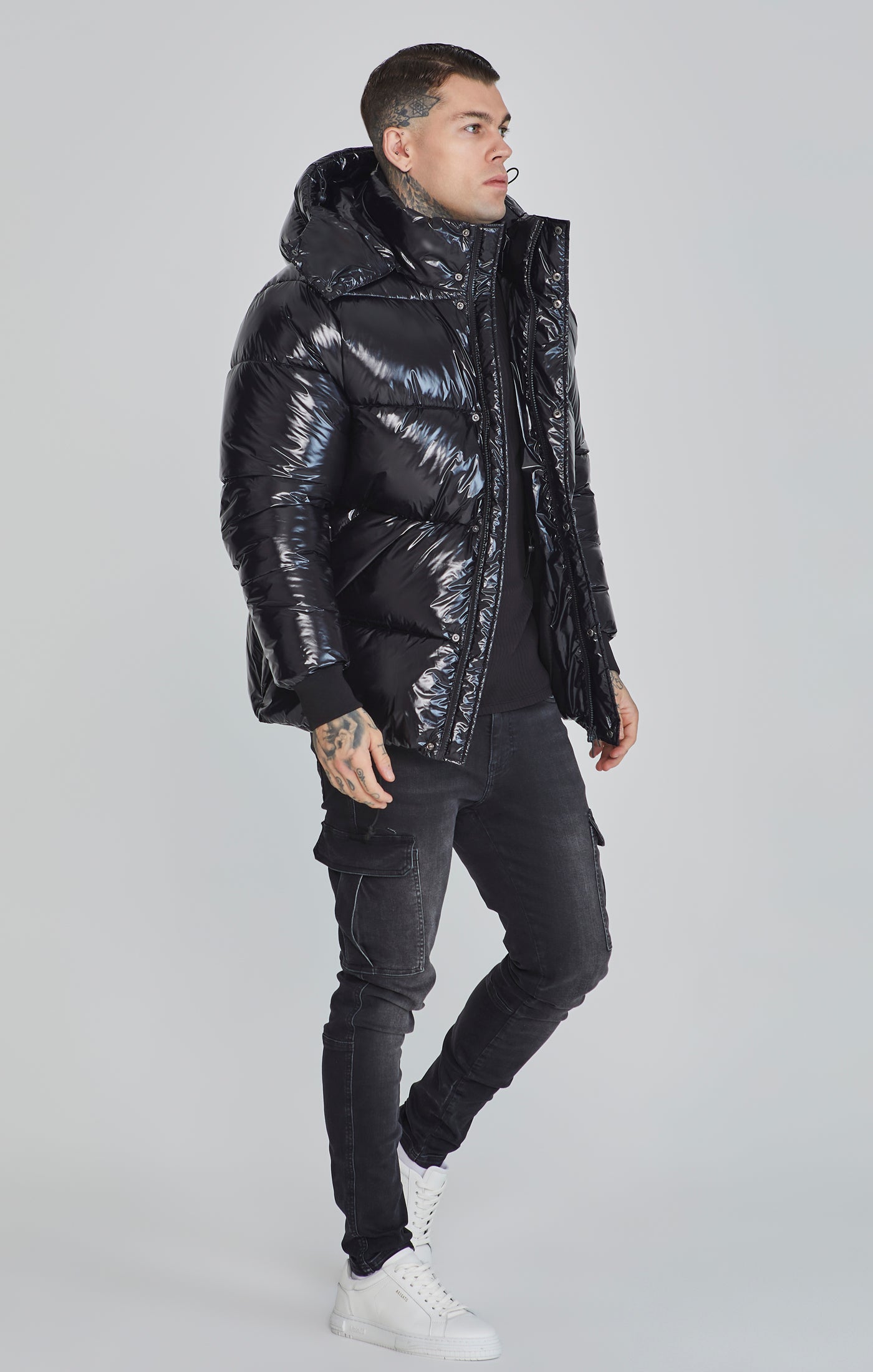 Giacca Puffer in Nero Giacche SikSilk