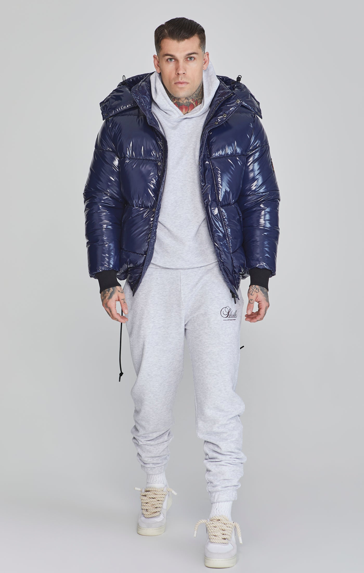 Giacca Puffer in Blue Jackets SikSilk