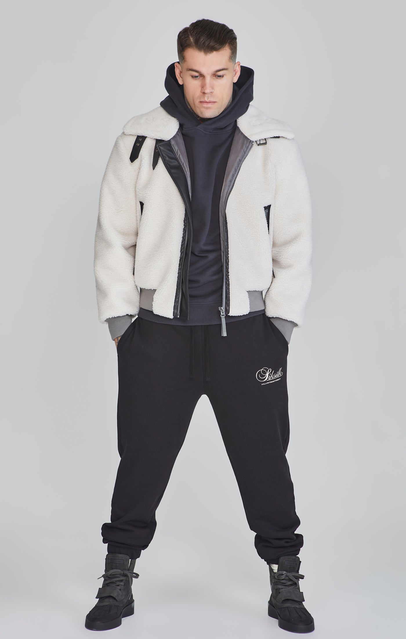 Giacca bomber in ecru Giacche SikSilk
