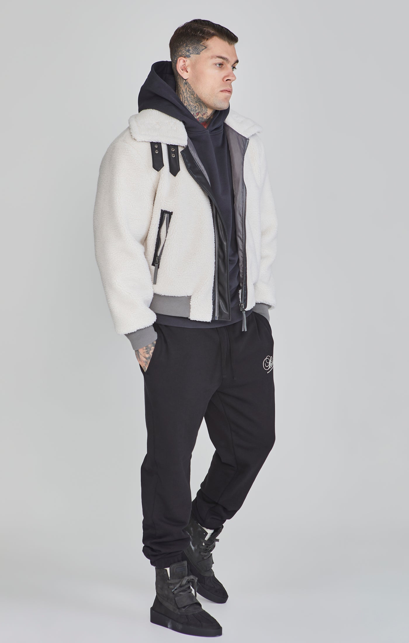 Giacca bomber in ecru Giacche SikSilk