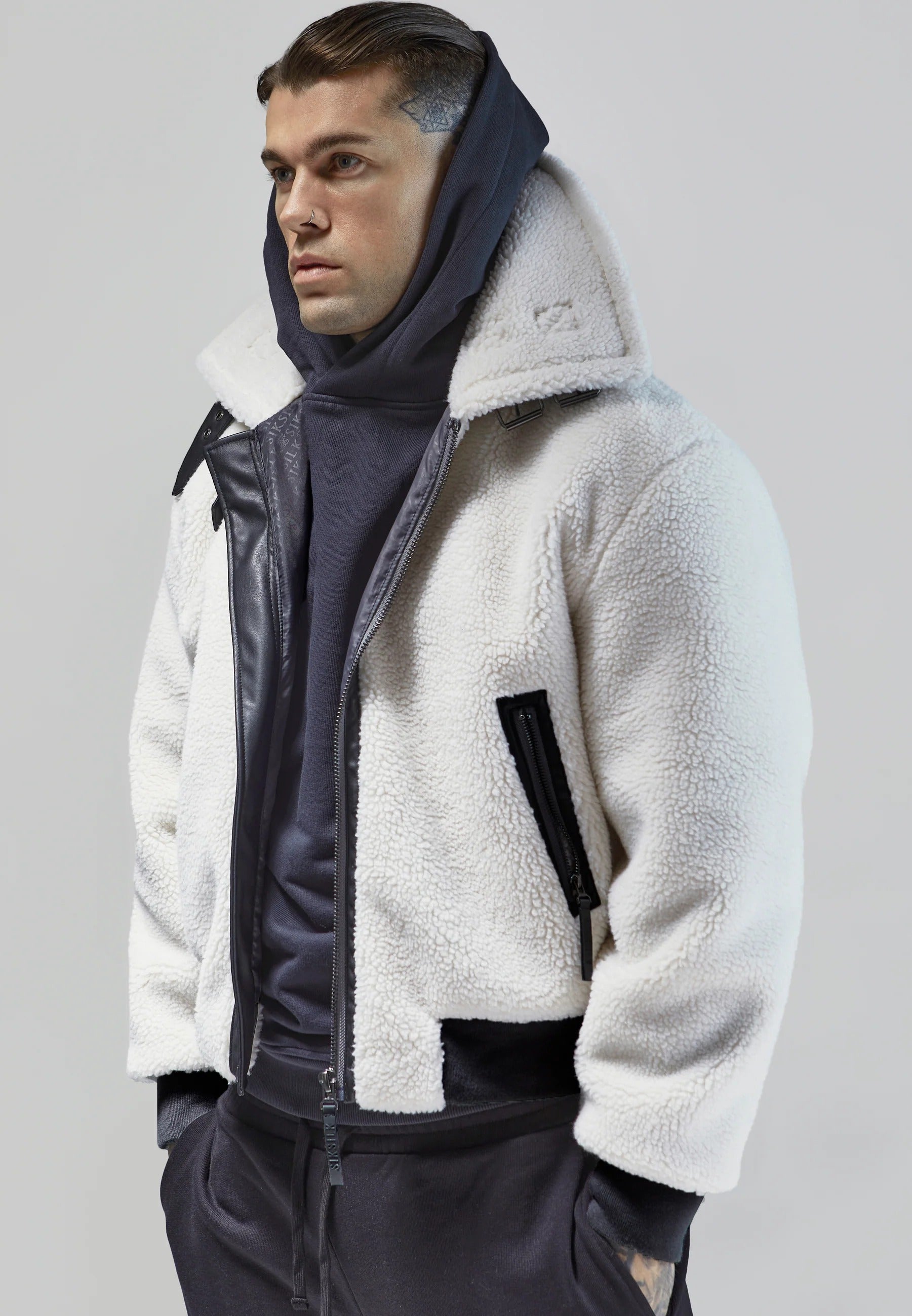 Giacca bomber in ecru Giacche SikSilk