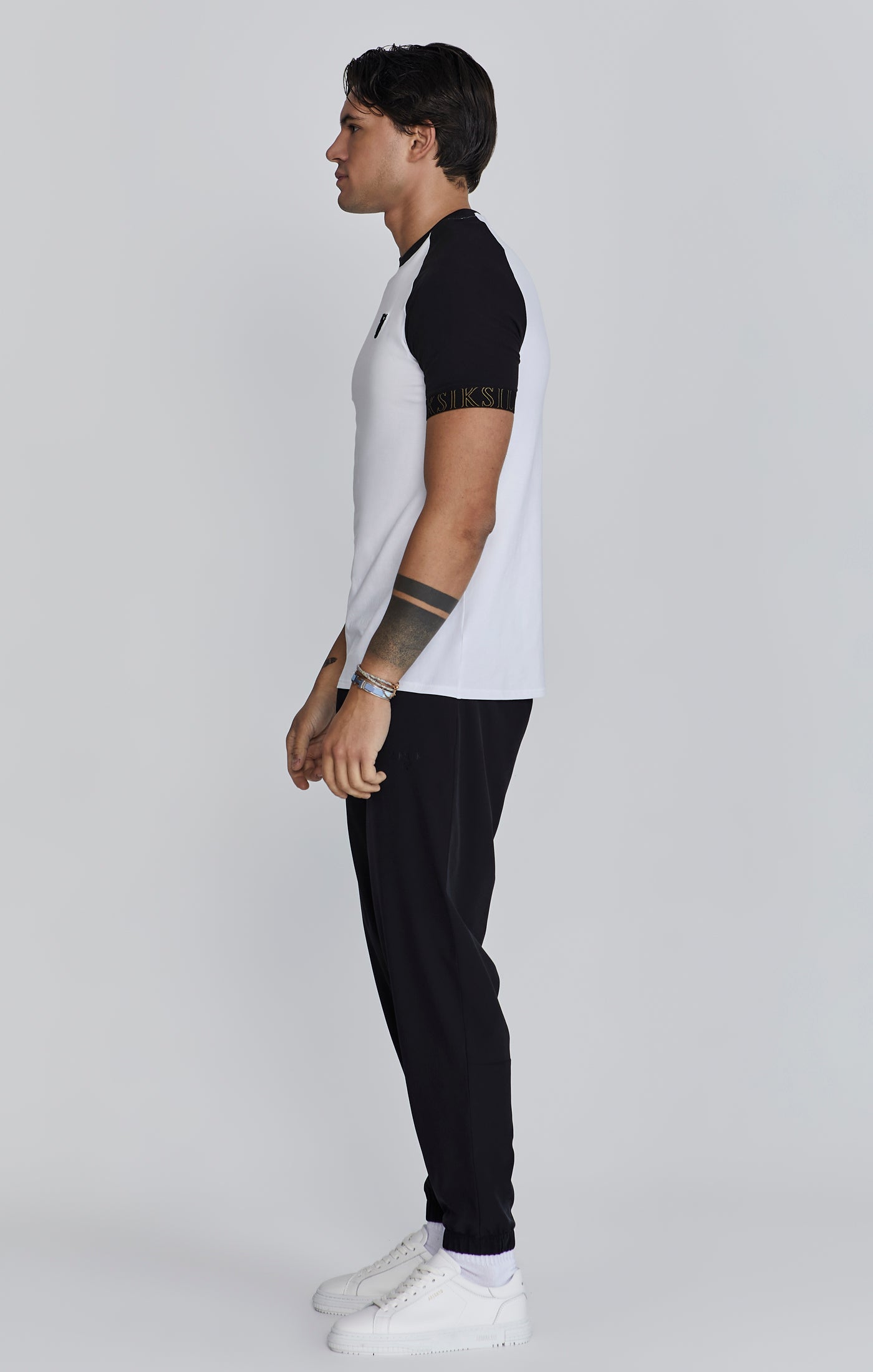 Maglietta Tech in bianco/nero Magliette SikSilk