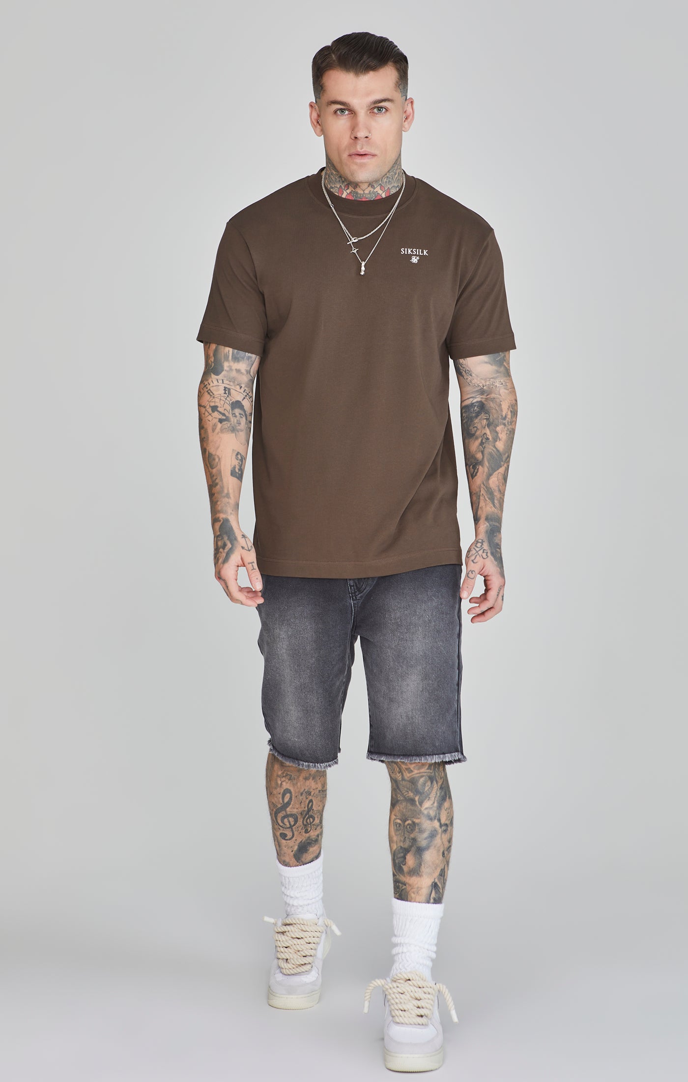 Maglietta grafica in marrone Magliette SikSilk