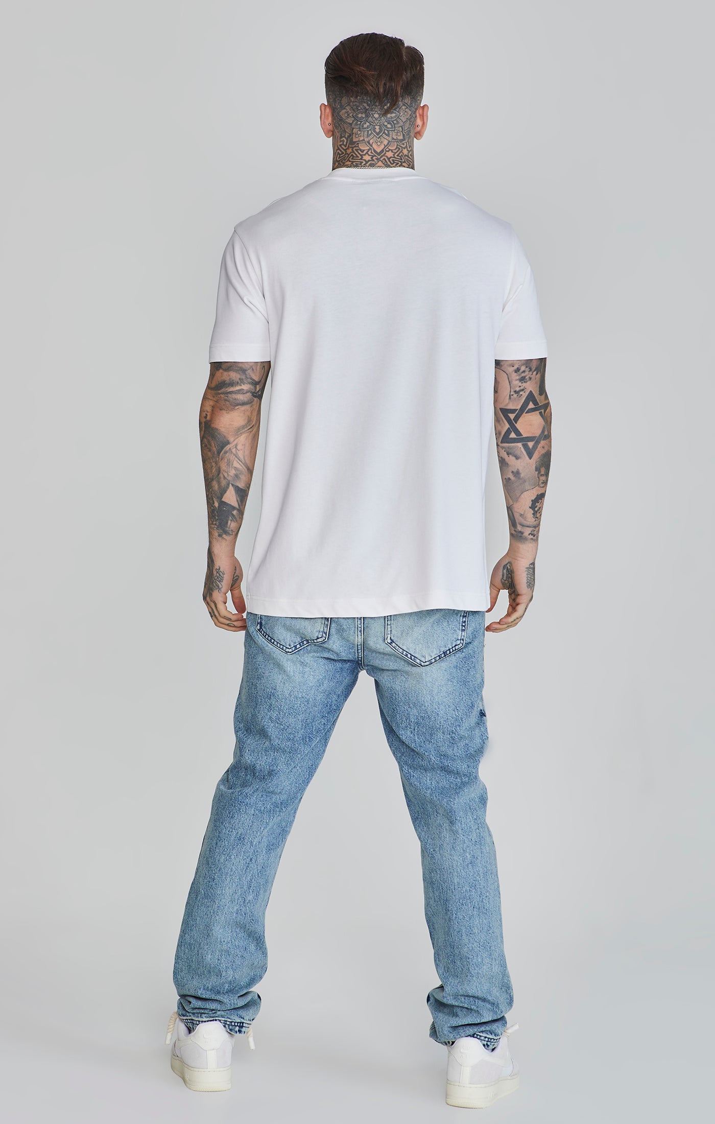 Maglietta Logo in Bianco Magliette SikSilk